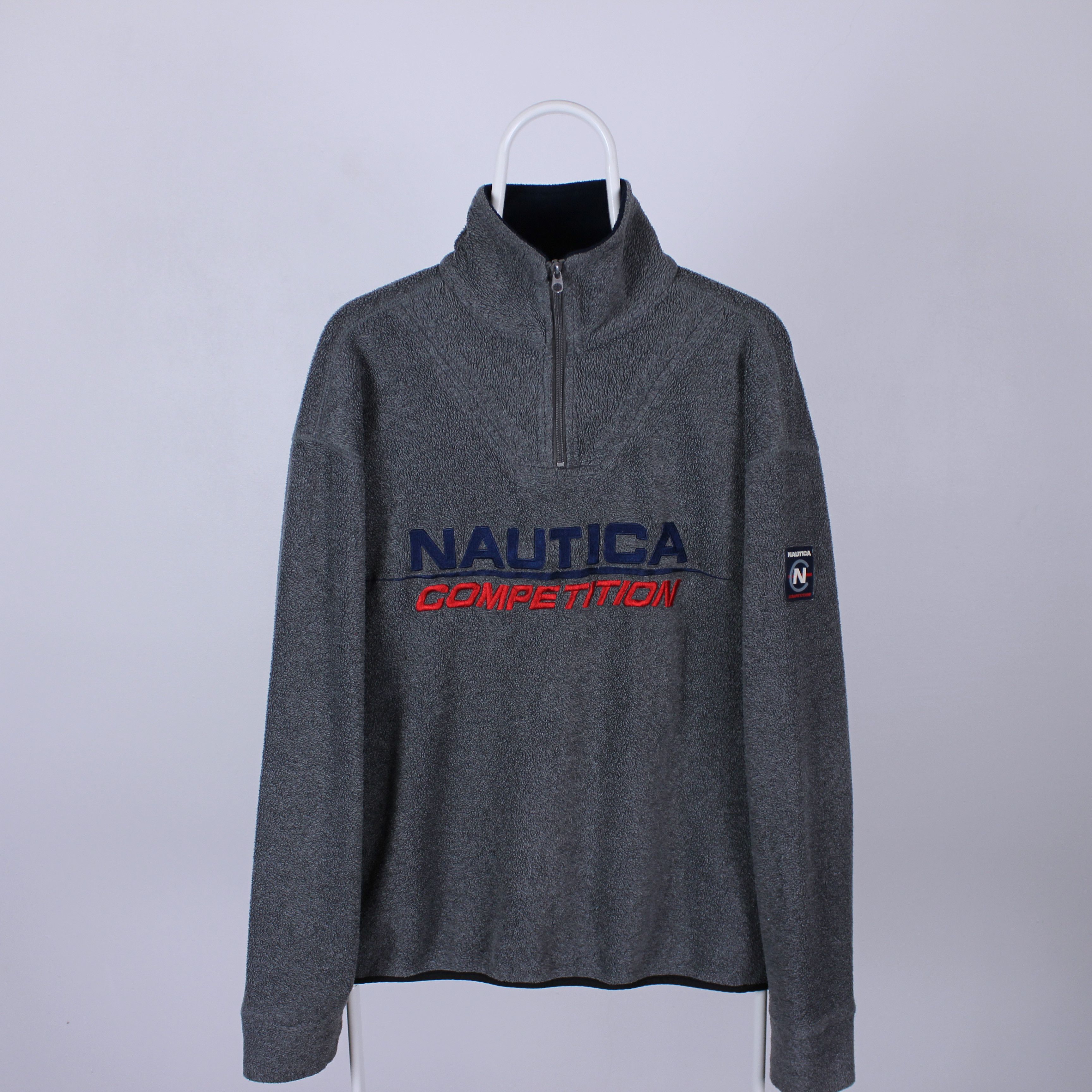 Nautica Nautica fleece pulover jumper men gray S M Made in USA Size US S / EU 44-46 / 1 - 2 Thumbnail