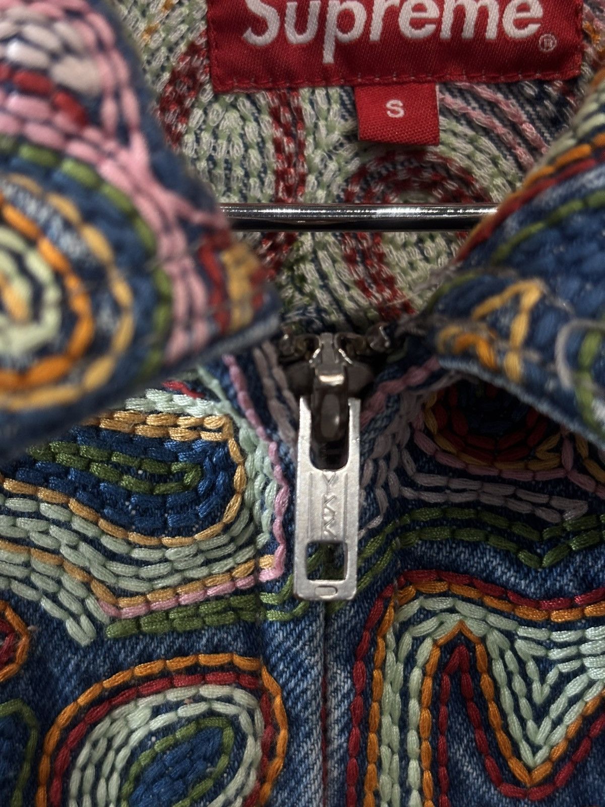 SUPREME CHAINSTITCH DENIM JACKET SIZE S