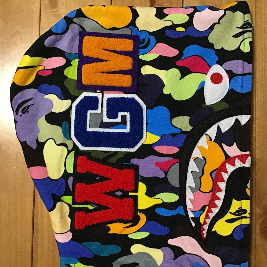 Bape BAPE Multi camo WGM shark full zip hoodie a bathing ape Size US S / EU 44-46 / 1 - 4 Thumbnail