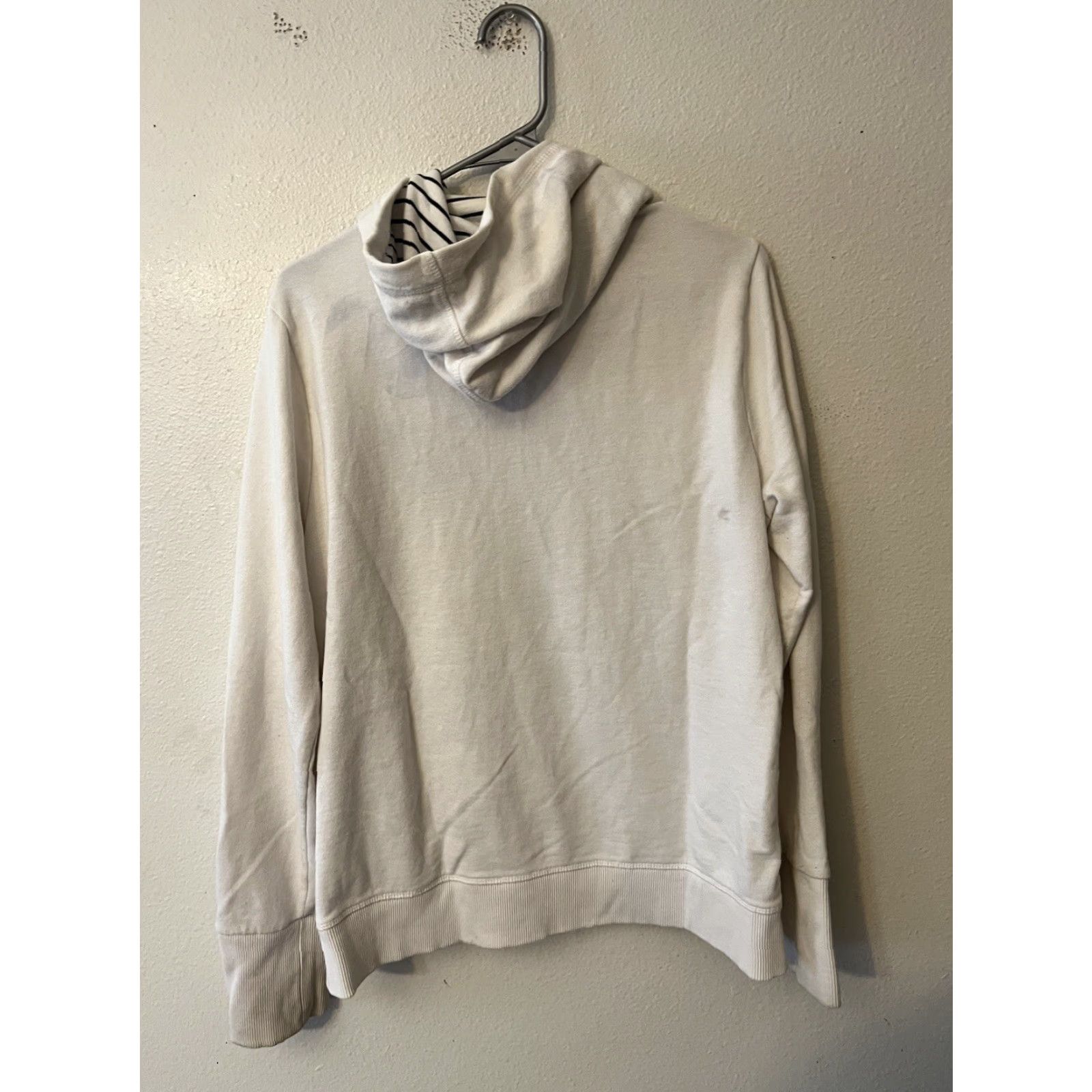 Tommy Hilfiger Tommy Hilfiger Hoodie White Womens Size Large Full Zip Sweatshirt Long Sleeves Size L / US 10 / IT 46 - 3 Thumbnail