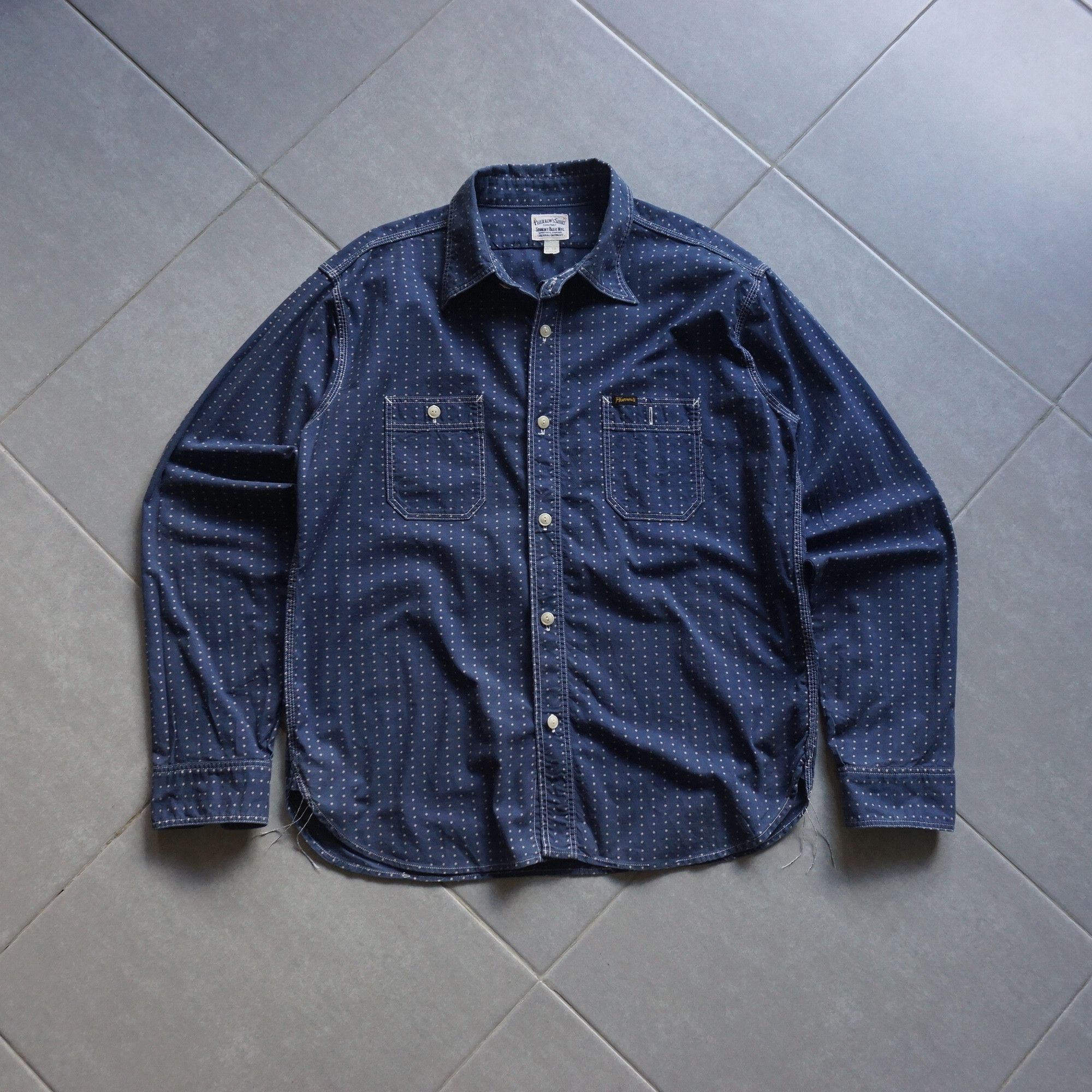 Japanese Brand × Pherrow's Pherrow indigo star work shirt Size US XL / EU 56 / 4 - 1 Thumbnail