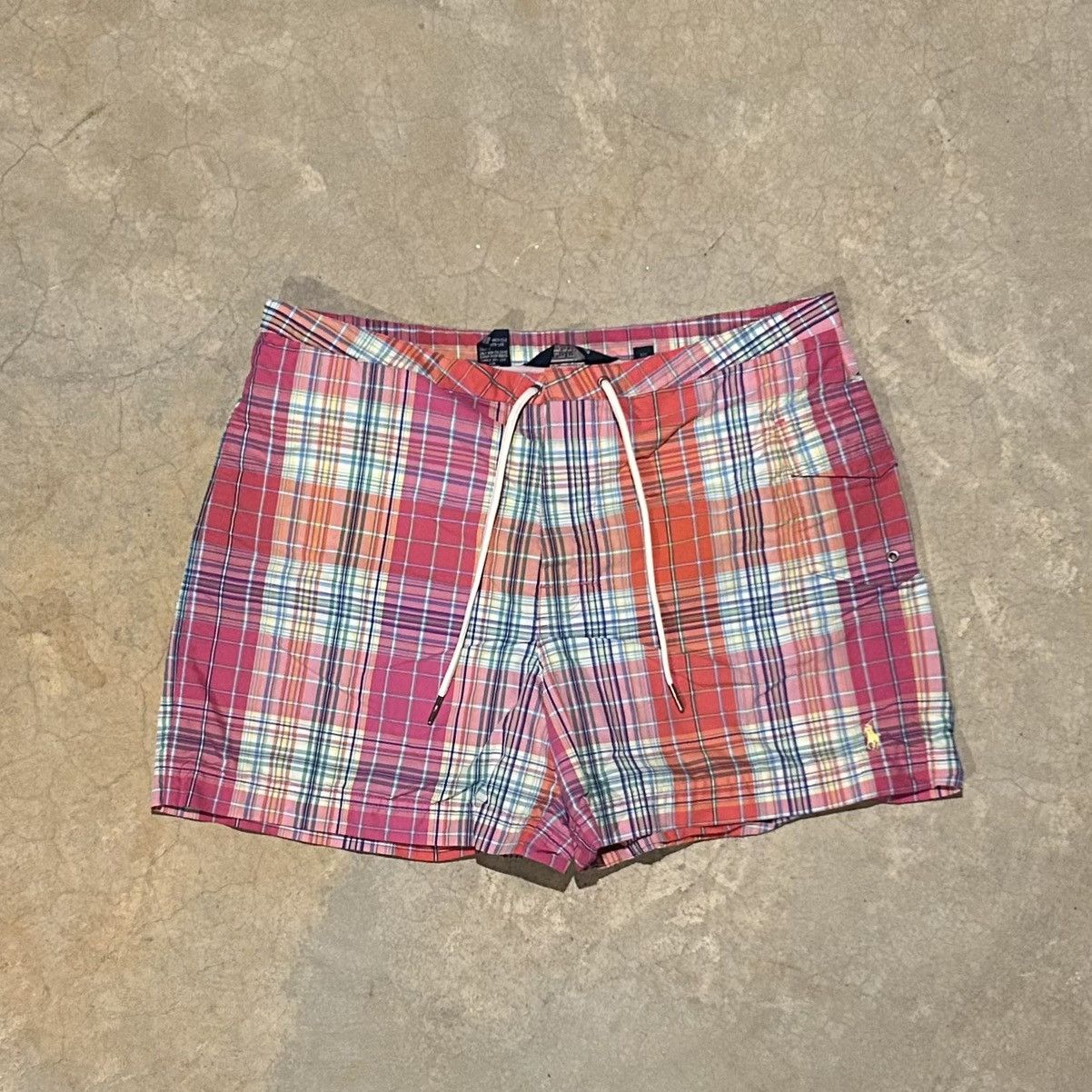 Polo Ralph Lauren × Vintage Crazy Vintage 90s Polo Ralph Lauren Madras Plaid Shorts Size US 32 / EU 48 - 1 Thumbnail