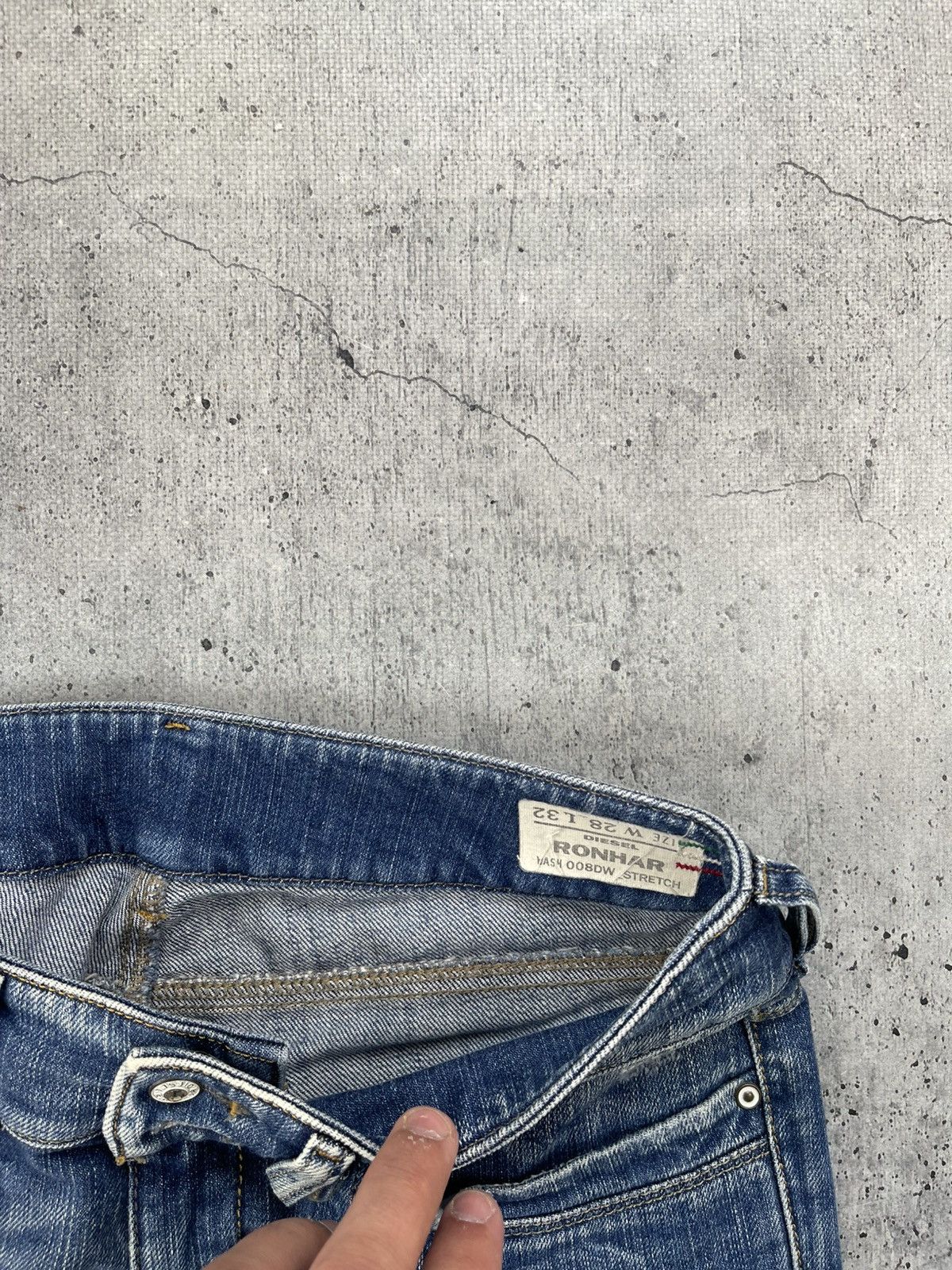 Diesel × Vintage Vintage Y2K Diesel jeans denim faded stretwear style size 32 Size 32" / US 10 / IT 46 - 8 Thumbnail