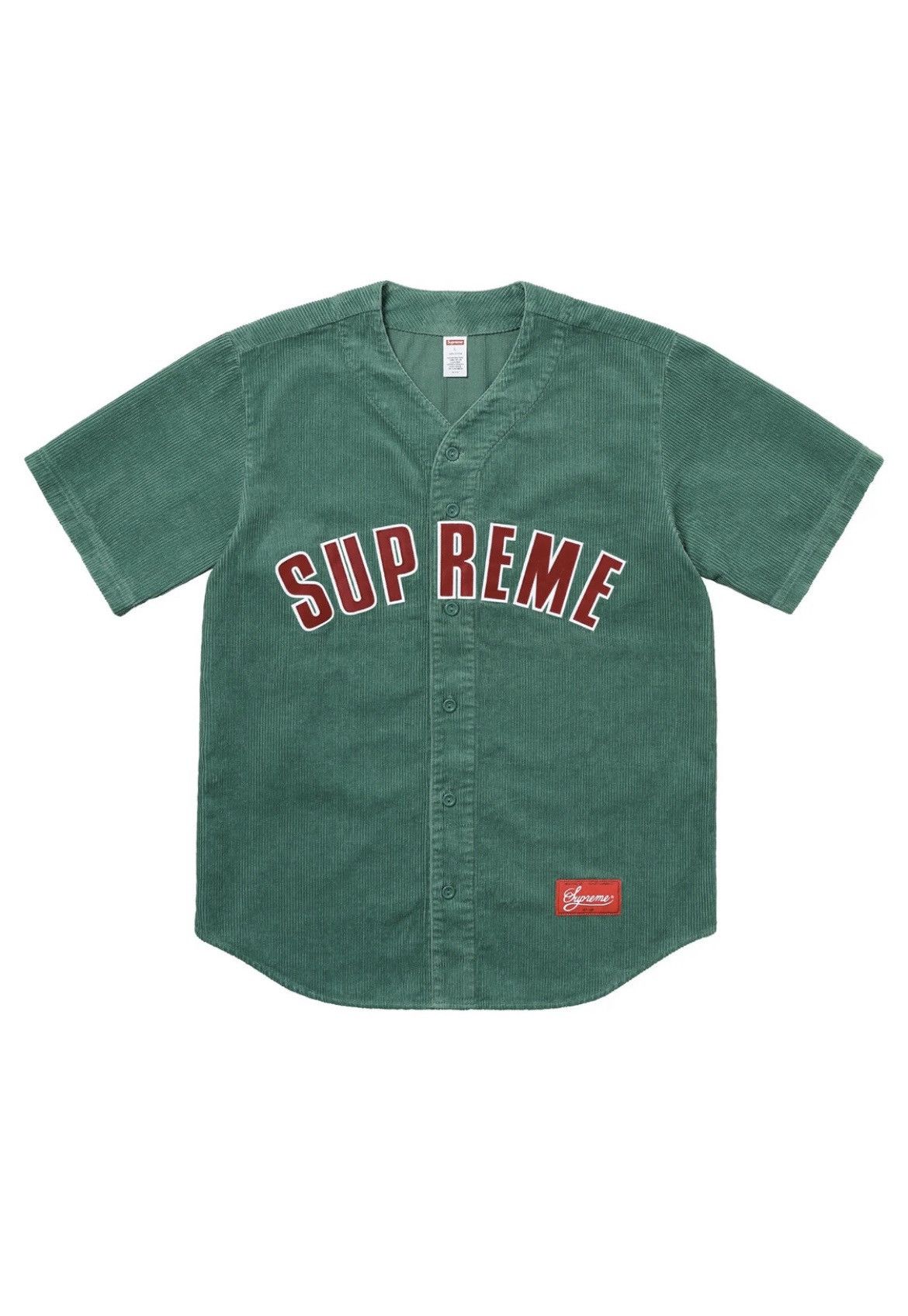 Supreme Supreme SS19 Corduroy Baseball Jersey | Grailed