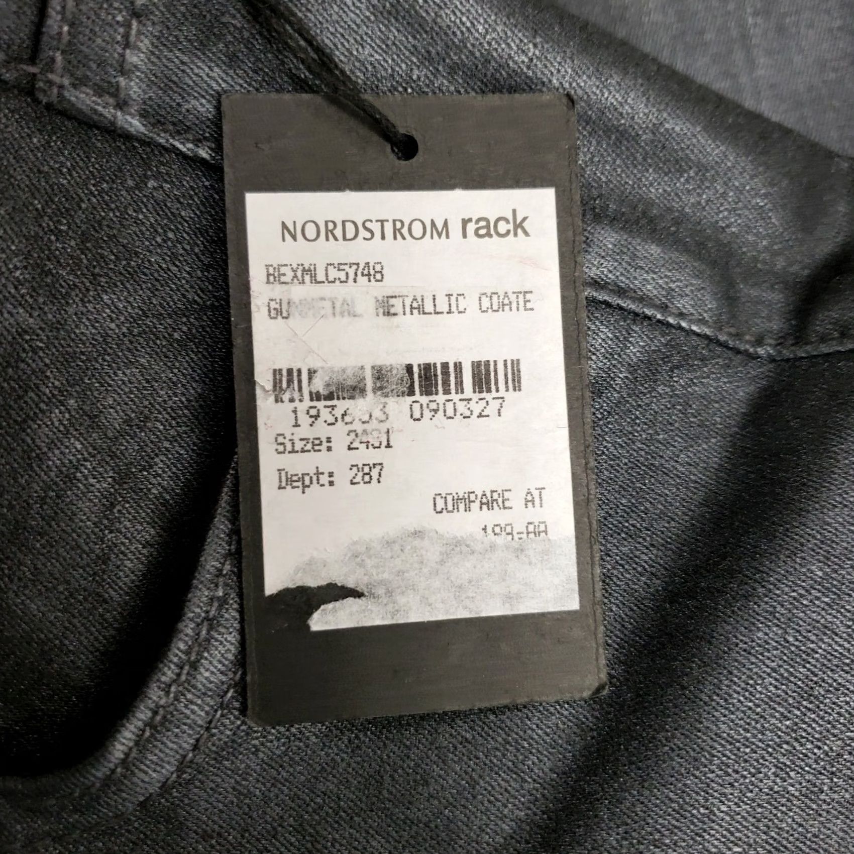 Vintage JOE'S Jeans Skinny Jeans Womens High Rise Button Gunmetal Metallic 24 New Size 4XL / US 24-26 - 5 Thumbnail