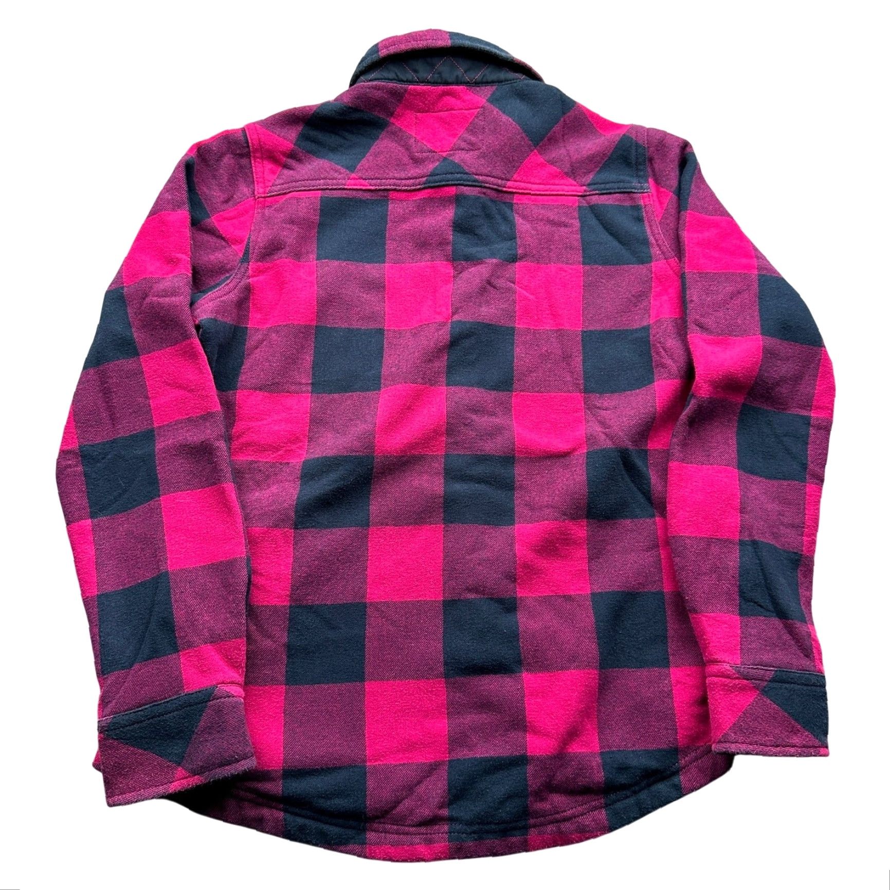 Orvis Orvis Nova Flannel Shirt Jacket Shacket Fleece Lined Women Small Pink Plaid Snap Button-Up Casual Workwear Size S / US 4 / IT 40 - 2 Thumbnail
