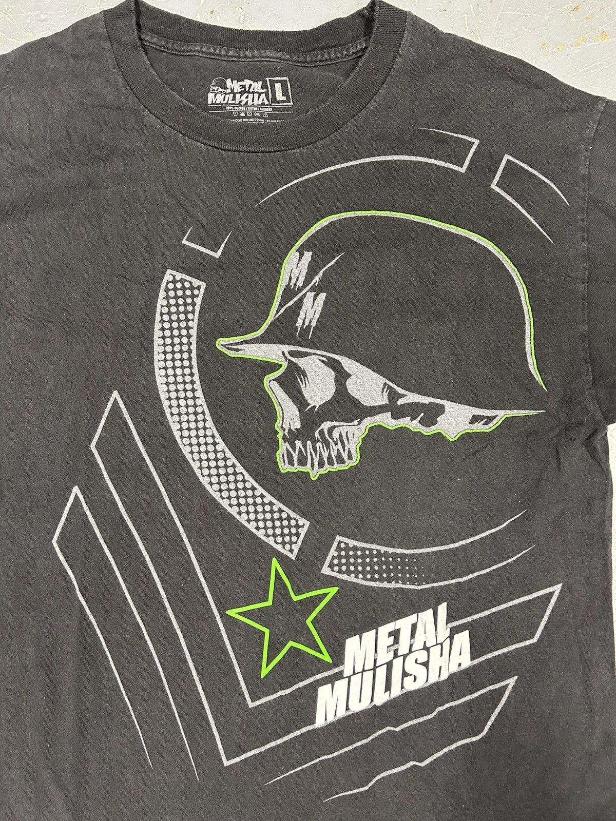 Affliction × Metal Mulisha × Vintage Crazy Vintage Y2K Cyber Metal Mulisha Affliction Tee Shirt Size US L / EU 52-54 / 3 - 2 Thumbnail