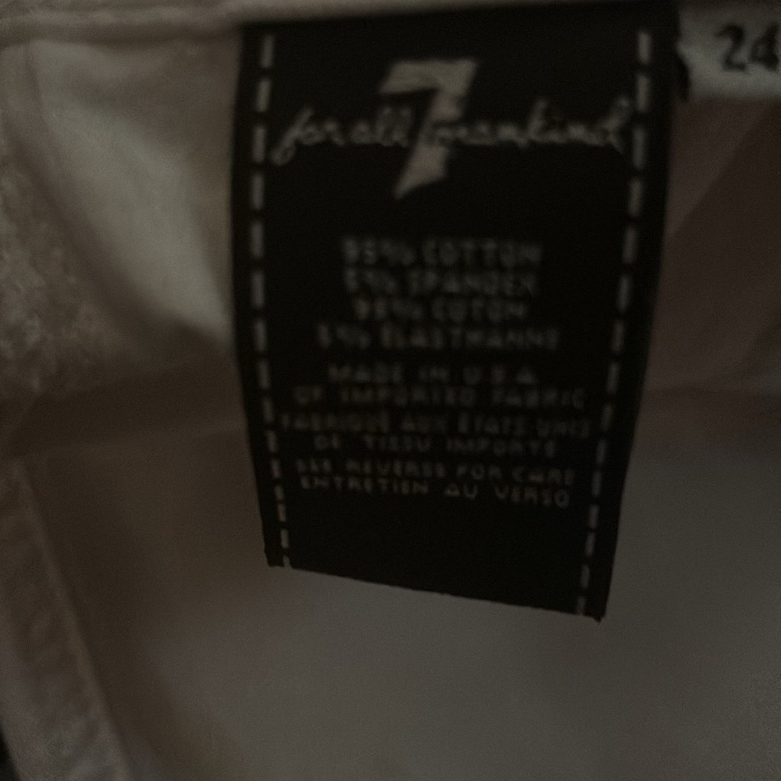 7 For All Mankind 7 For All Mankind 7FAM White Jeans 24 Boho Casual Size 24" / US 00 / IT 34 - 8 Thumbnail