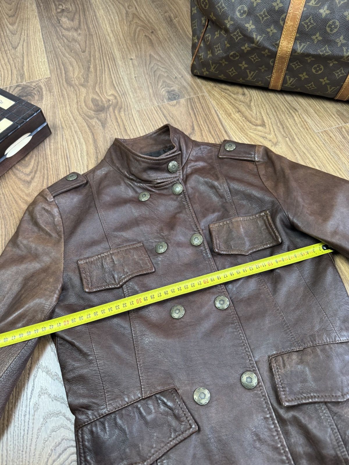 Vintage Vintage leather jacket 90s original retro casual item Size US S / EU 44-46 / 1 - 4 Thumbnail