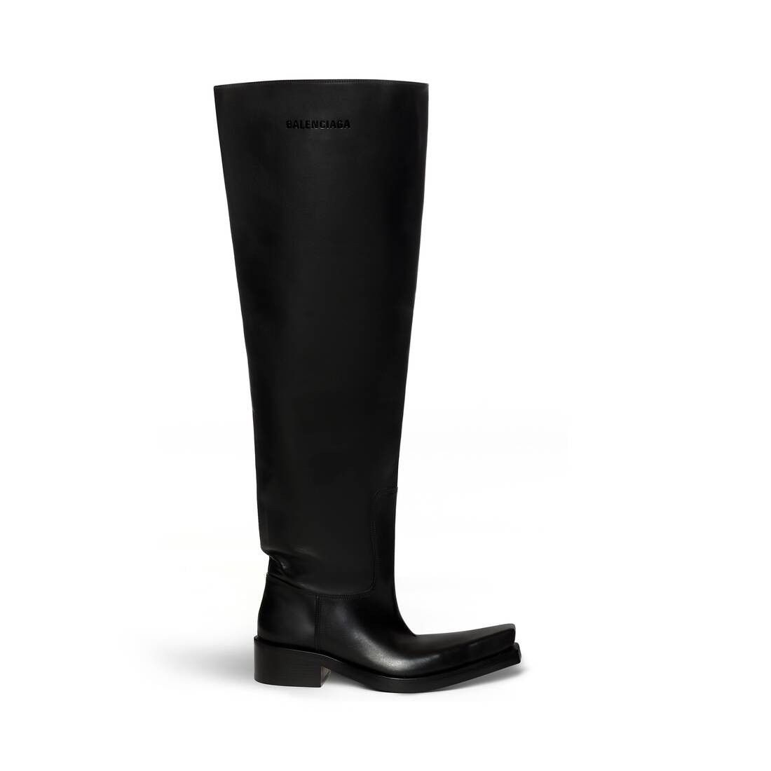 Balenciaga o1w1db10925 Santiago Over-the-Knee Boots in Black Size US 12 / EU 45 - 1 Thumbnail