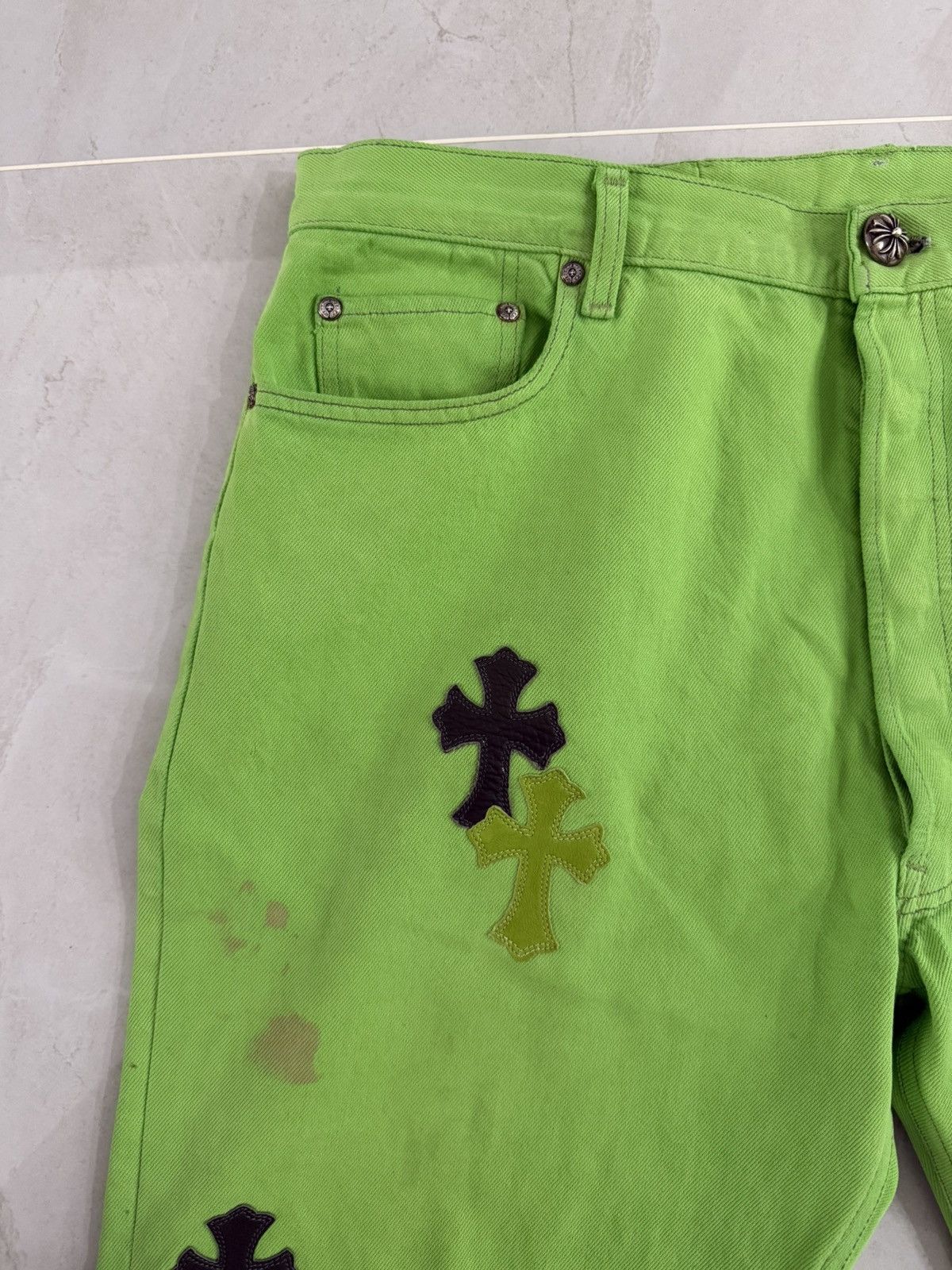 Chrome Hearts Chrome Hearts Sex Record Slime Green Levis Sz.40 Size US 40 / EU 56 - 6 Thumbnail