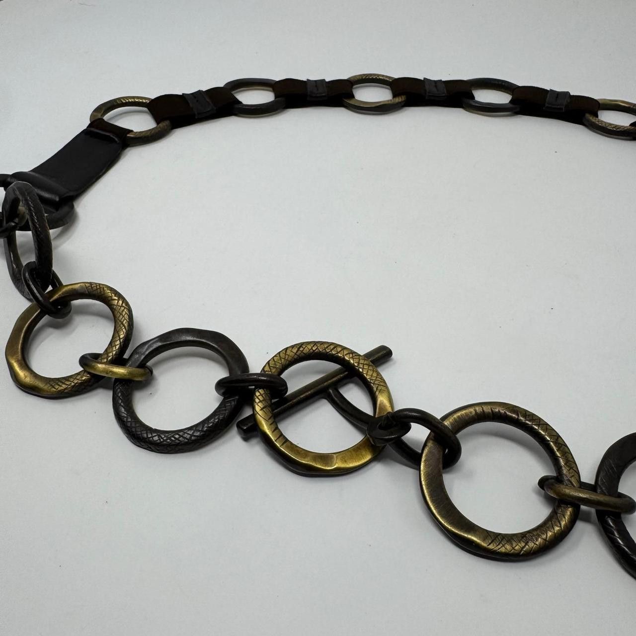 Vintage Vintage Y2K Sandy Duftler Designed Chain Belt Women's Medium Size ONE SIZE - 2 Thumbnail
