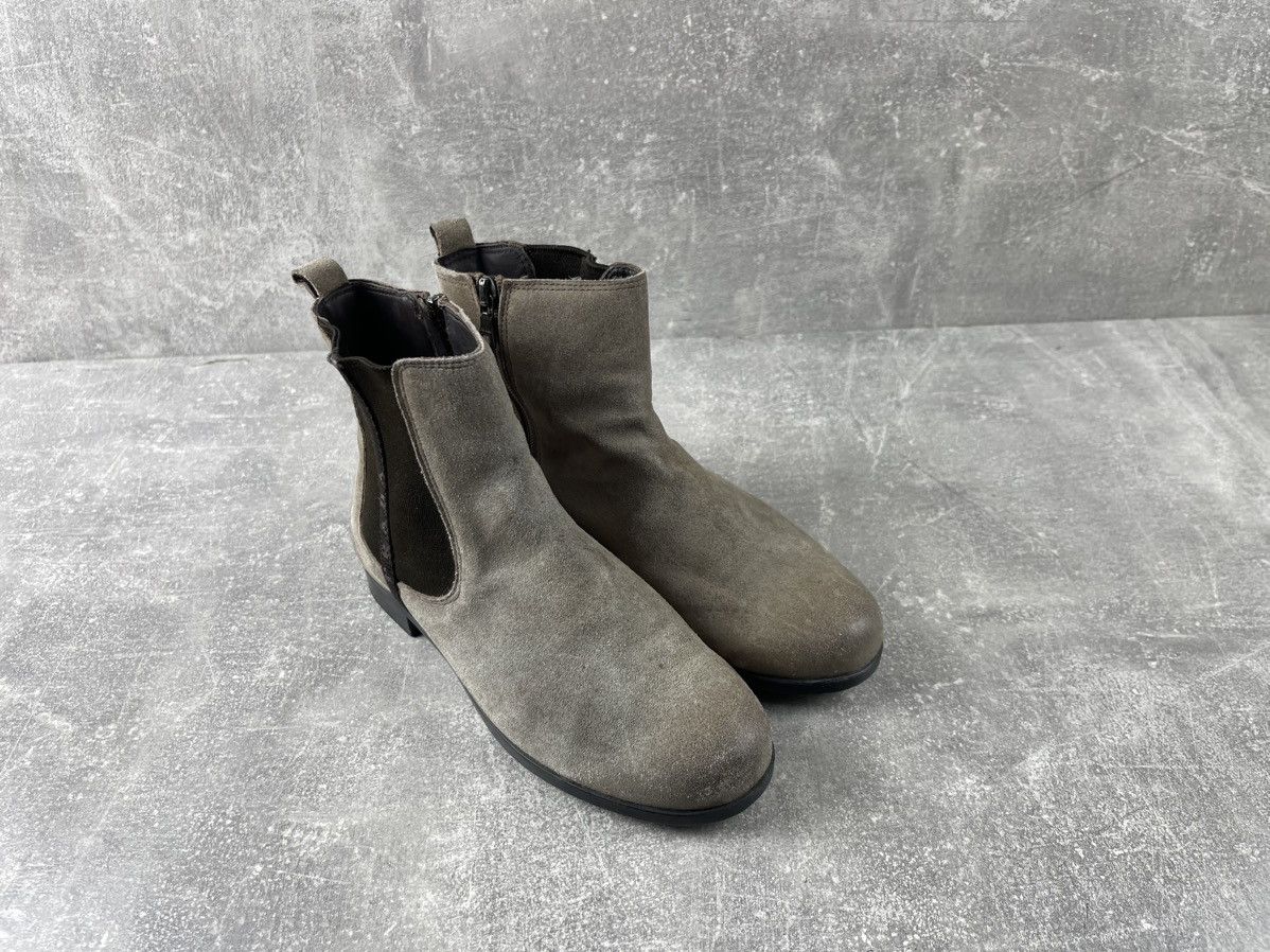 Prada Prada Suede Beige Zip Chelsea Boots Kids Shoes Size 33 Size US 4 / IT 34 - 3 Thumbnail