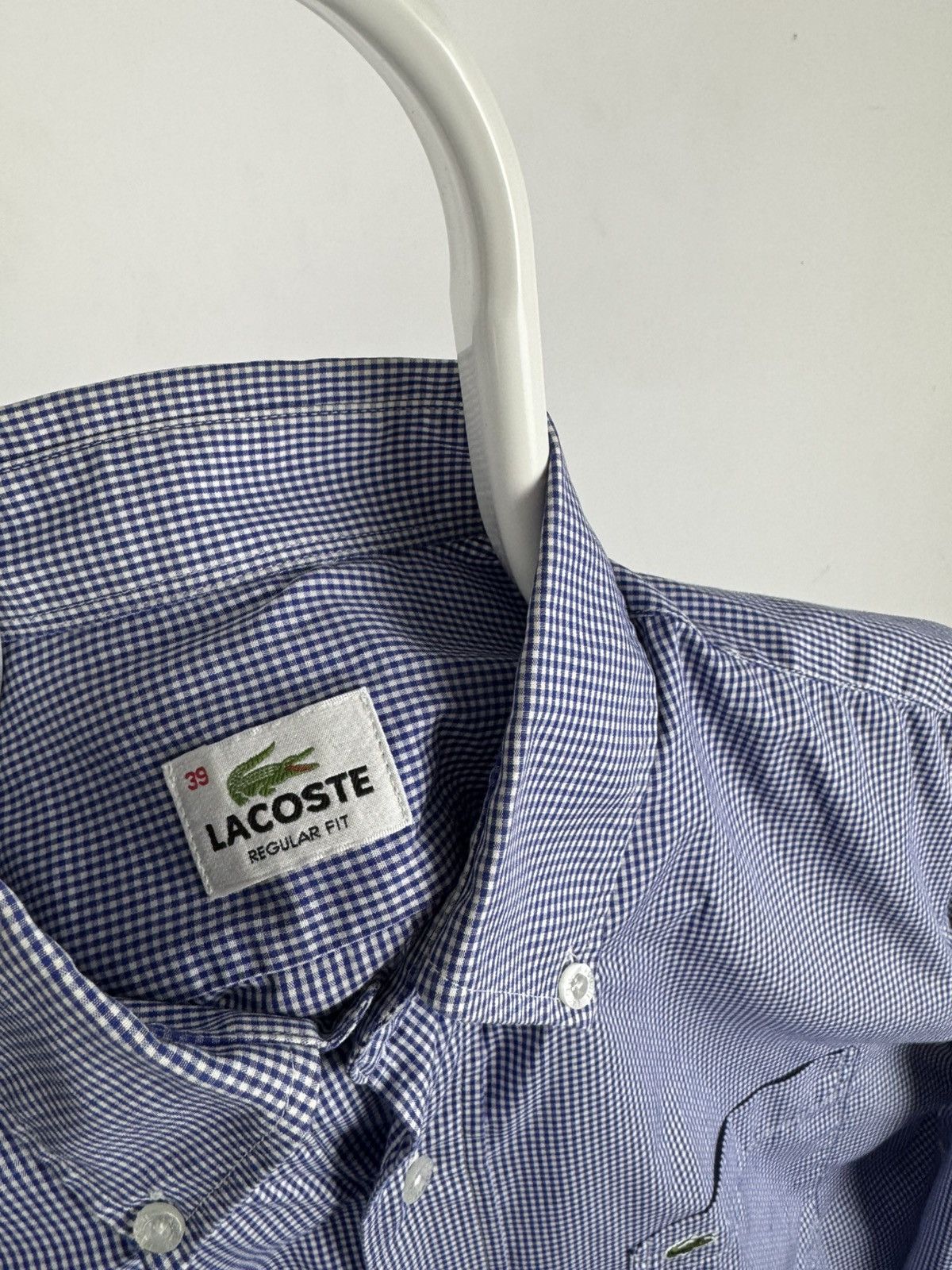 Lacoste Vintage Lacoste Small Checkered Long Sleeve Shirt Size US L / EU 52-54 / 3 - 3 Thumbnail