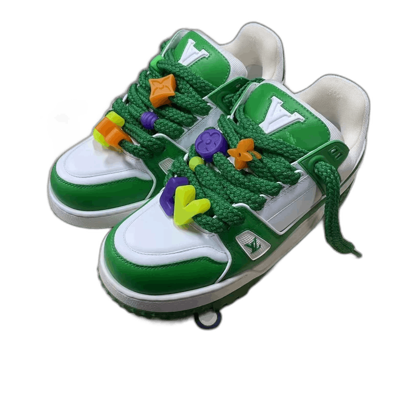 Louis Vuitton Louis Vuitton latest white and green Pooh Trainer Size US 6 / EU 39 - 1 Thumbnail
