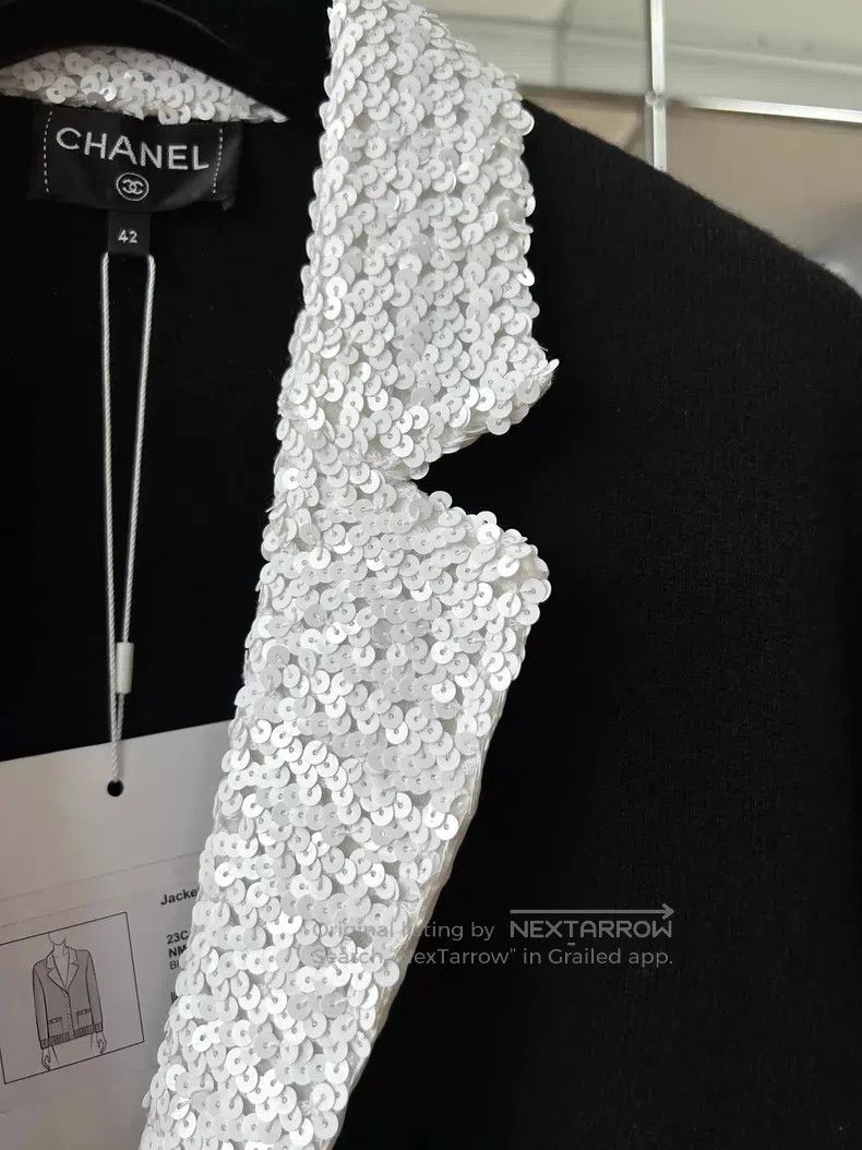 Chanel Chanel 23C Monte Carlo black and white contrast colour seq Size M / US 6-8 / IT 42-44 - 3 Thumbnail