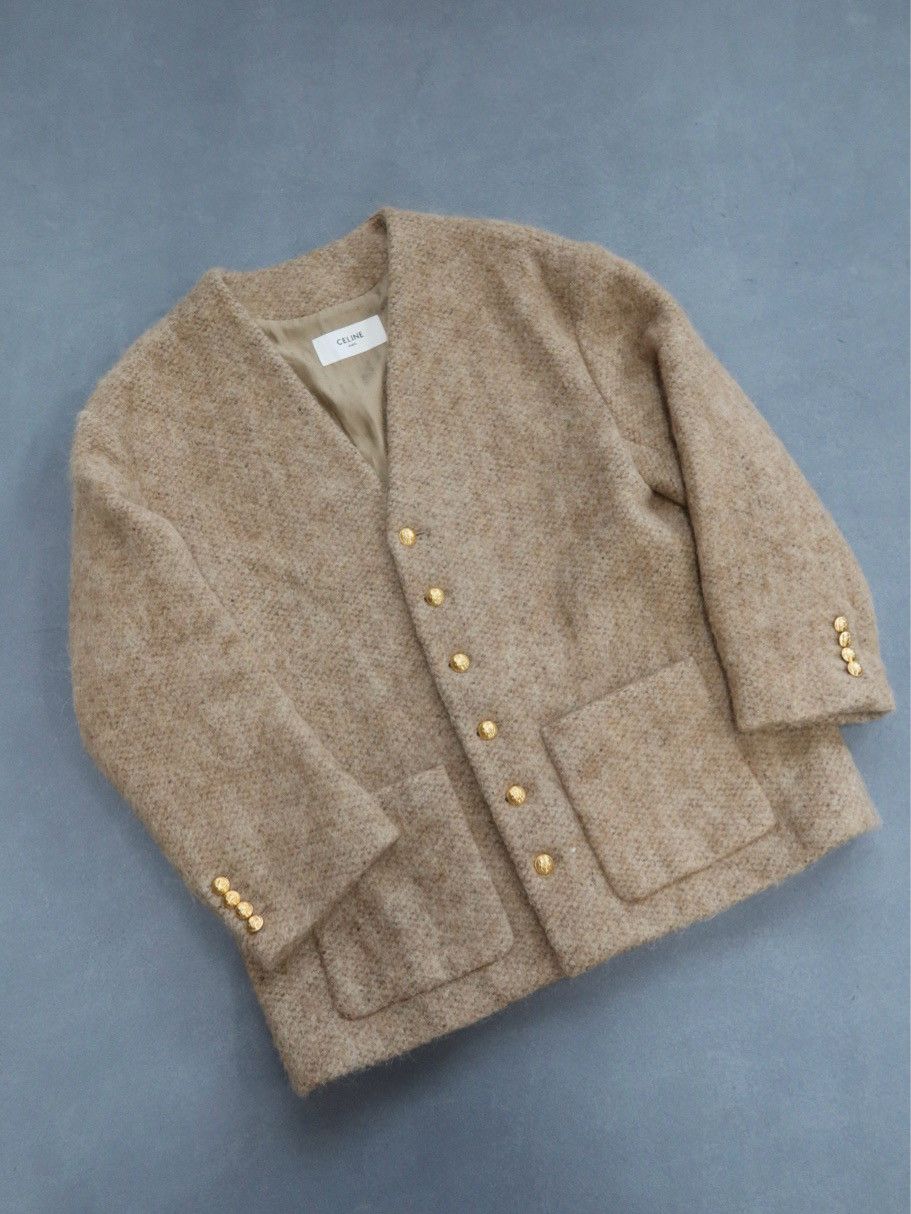 Celine CELINE Mohair Blend Cardigan Size 38 Size S / US 4 / IT 40 - 1 Thumbnail