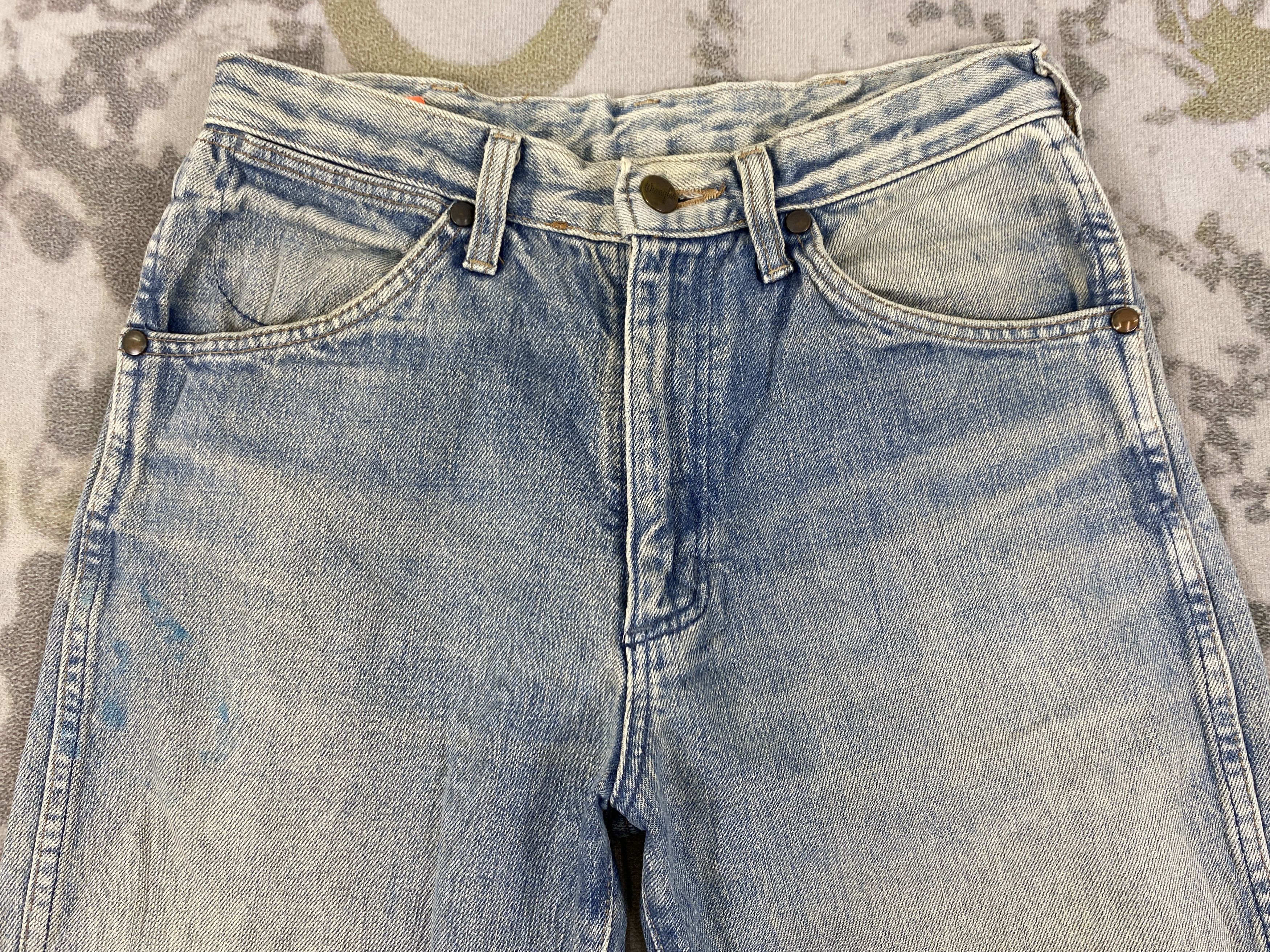 Japanese Brand Vintage Wrangler Flare Jeans 27x33.5 Denim- JN3804 Size US 27 - 3 Thumbnail