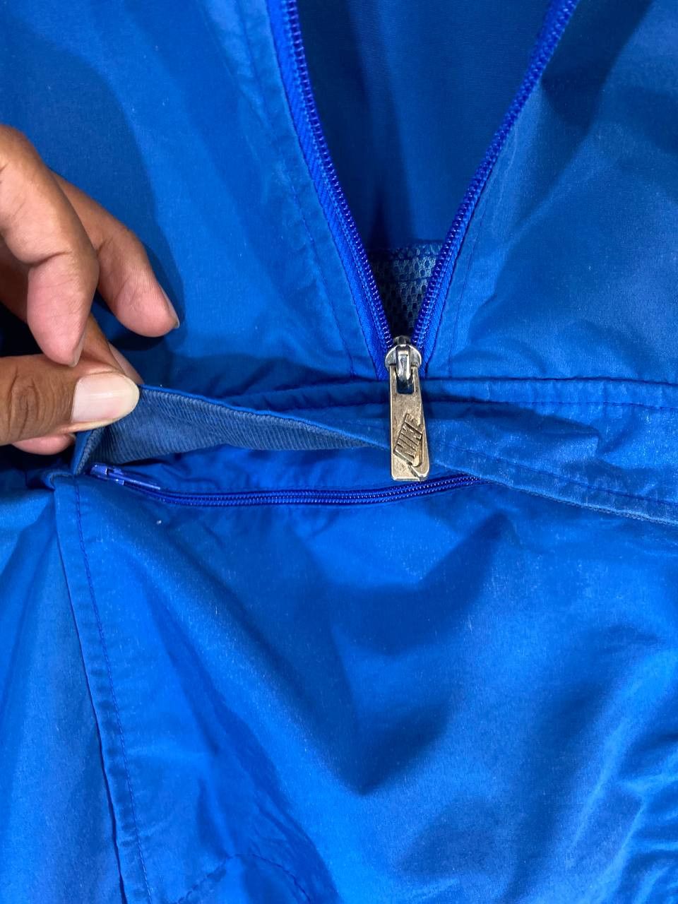 Nike vintage rare nike blue tag anorak jacket sunfaded Size US L / EU 52-54 / 3 - 8 Thumbnail