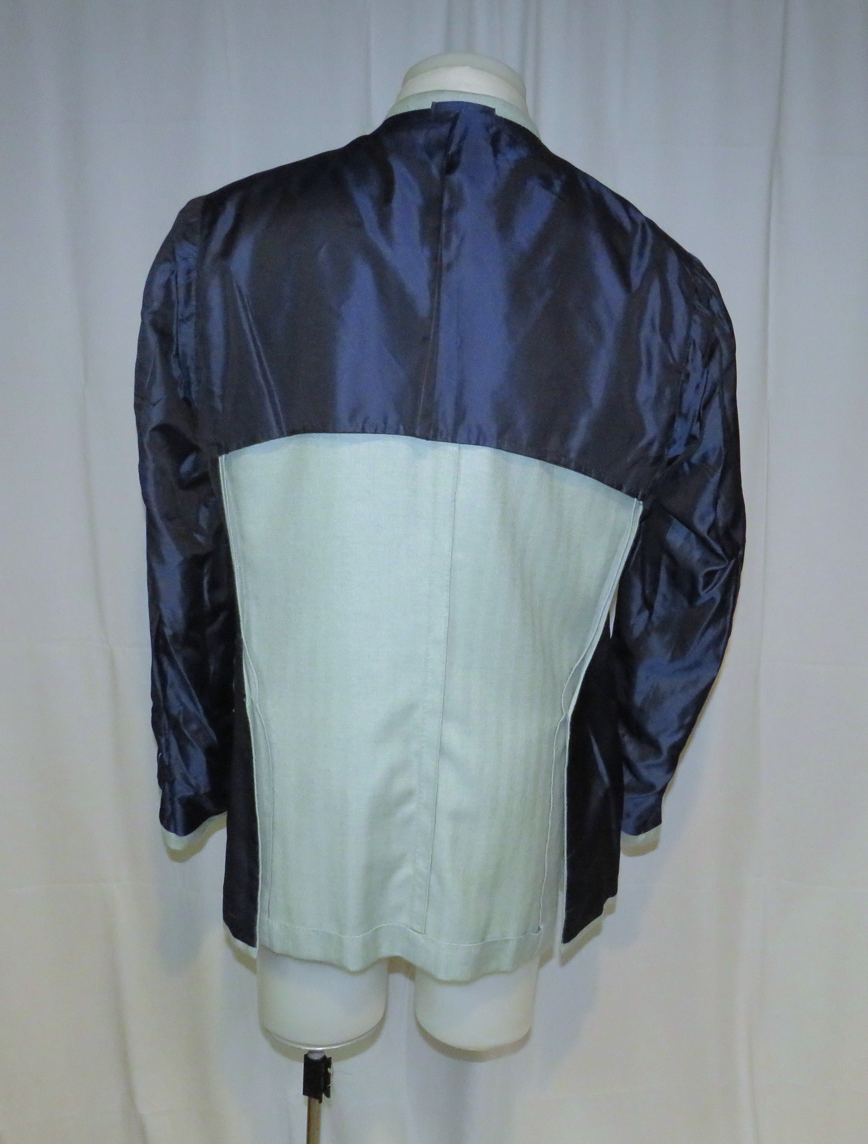Tincati x Partenopea Custom Pale Green HBone Cashmere Sport Coat 44L Size 44L - 12 Thumbnail