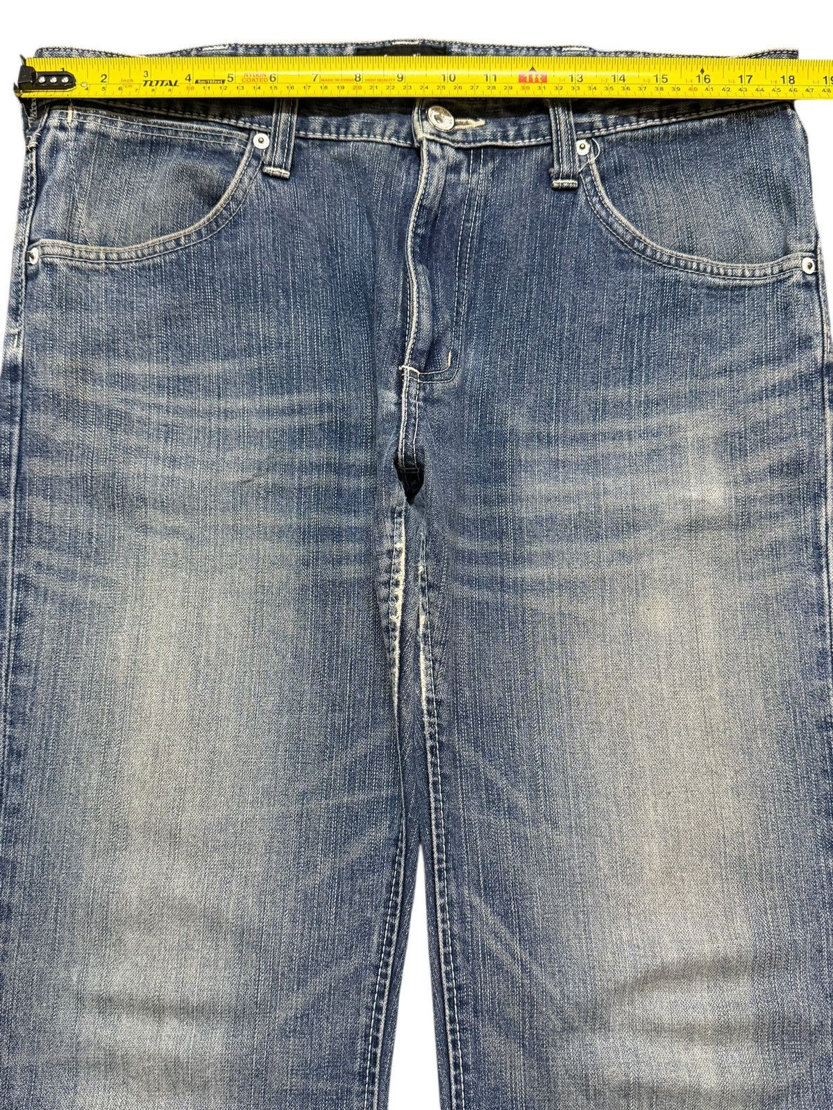 Wrangler Vintage 90s Wrangler Blue Faded Wash Wide Leg Bootcuts Jeans Size US 36 / EU 52 - 11 Thumbnail