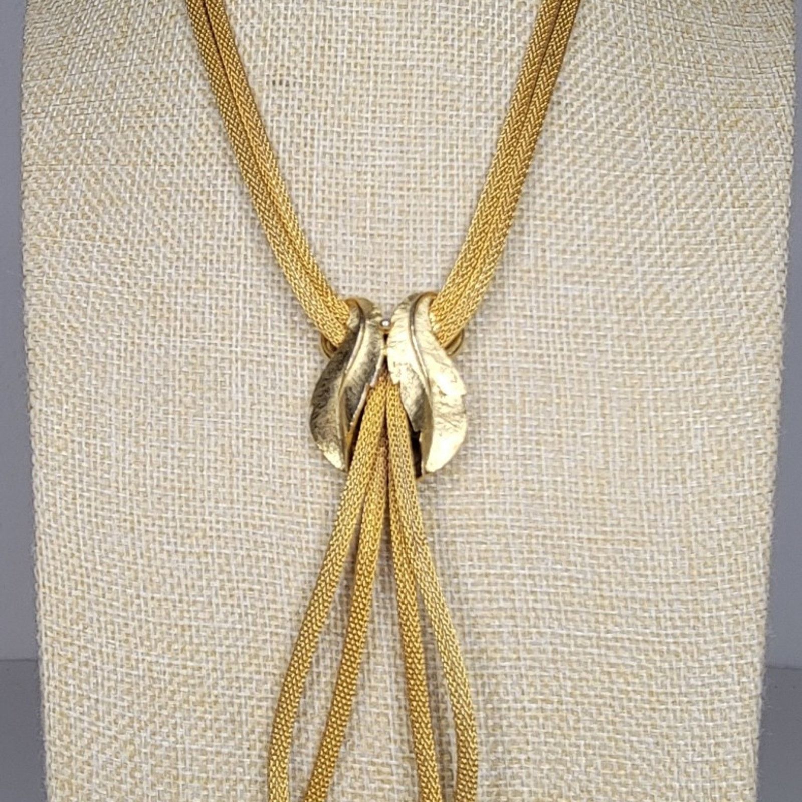 Westerlind Vintage Gold Tone Leaf Knot Necklace Size ONE SIZE - 2 Thumbnail
