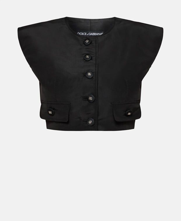 Dolce & Gabbana Silk gilet Size XXS / US 00 / IT 34 - 1 Thumbnail