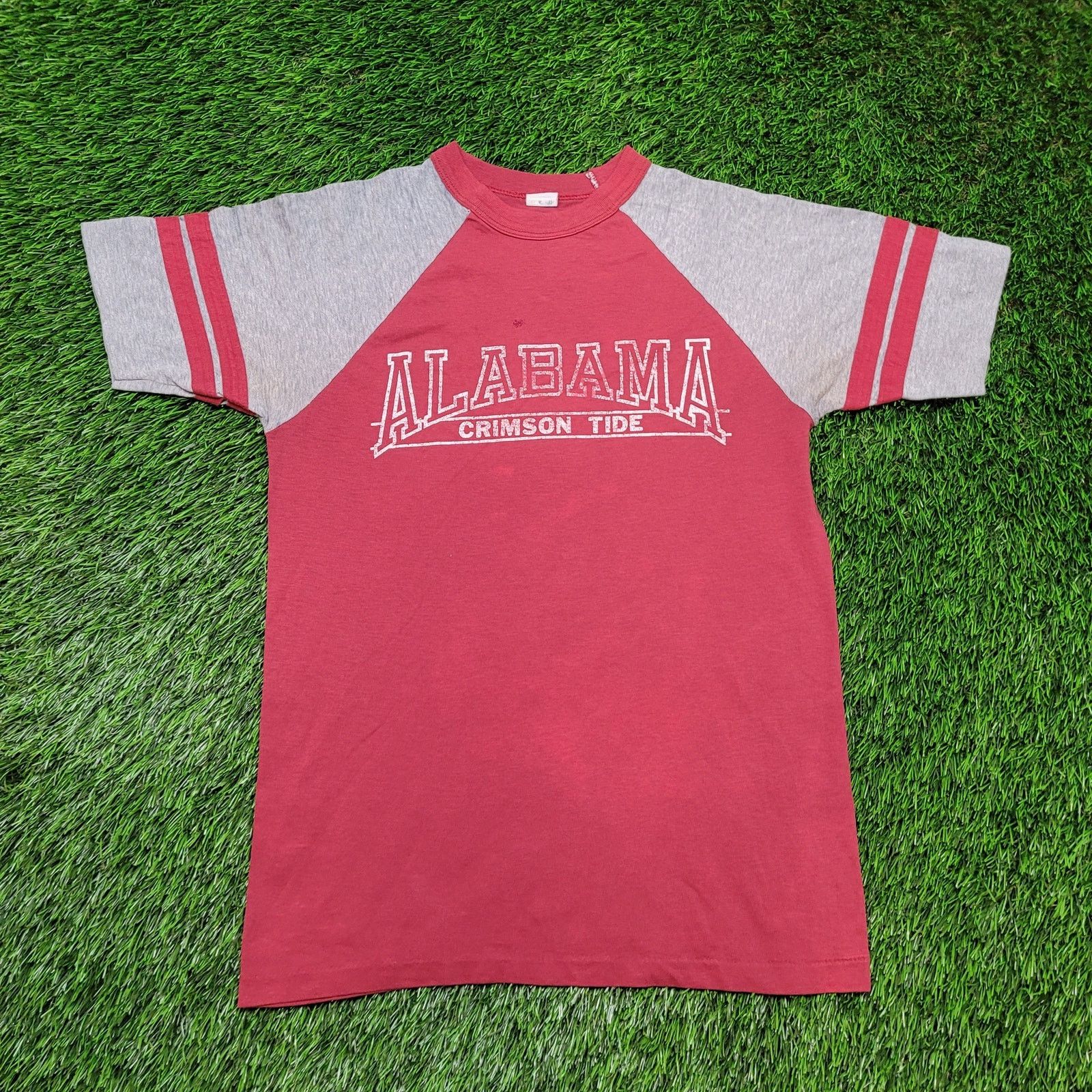 Vintage VTG 80s Alabama Crimson Tide T-Shirt Mens XS Womens S Raglan Size US XS / EU 42 / 0 - 1 Thumbnail