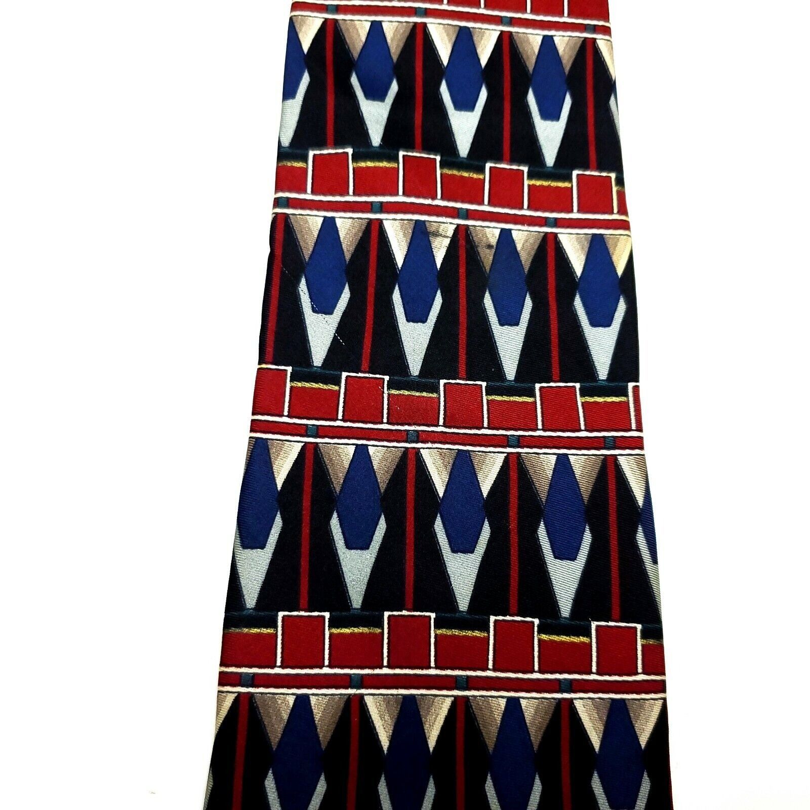 Zylos George Machado Zylos George Machado Silk Tie Print Abstract Multi-Colored G Size ONE SIZE - 2 Thumbnail
