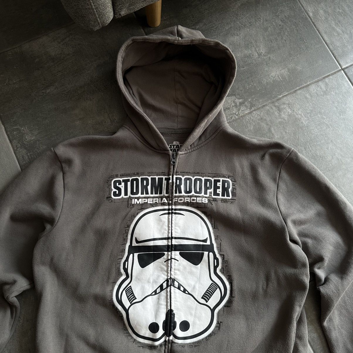 Star Wars × Vintage Vintage Star Wars Zip Hoodie Stormtrooper Y2K Imperial Force Size US XL / EU 56 / 4 - 8 Thumbnail