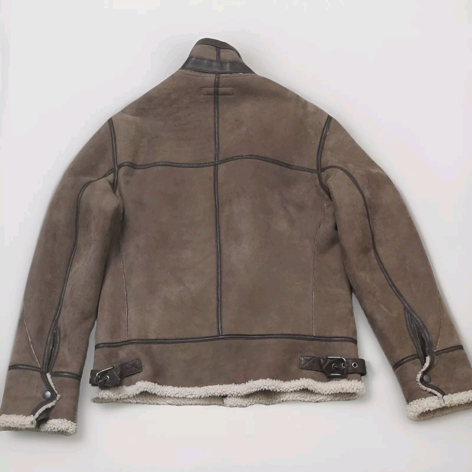 Rag & Bone Rag & Bone Vintage Shearling Lamb Suede Bomber Sz 40 $2295 Size US XXS / EU 40 - 7 Thumbnail