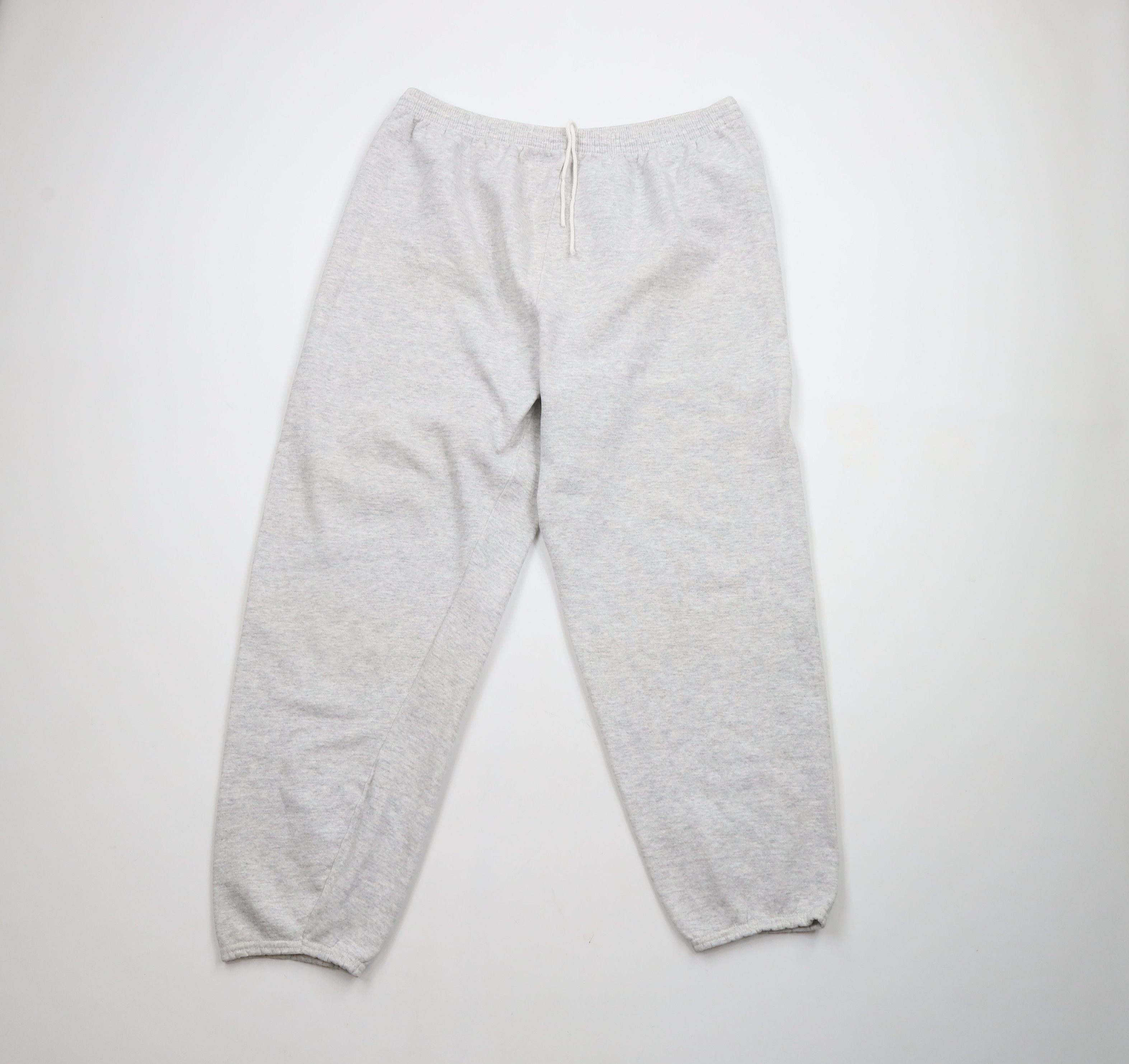 Vintage Vintage 90s Streetwear Cuffed Sweatpants Joggers Gray USA Size US 40 / EU 56 - 1 Thumbnail