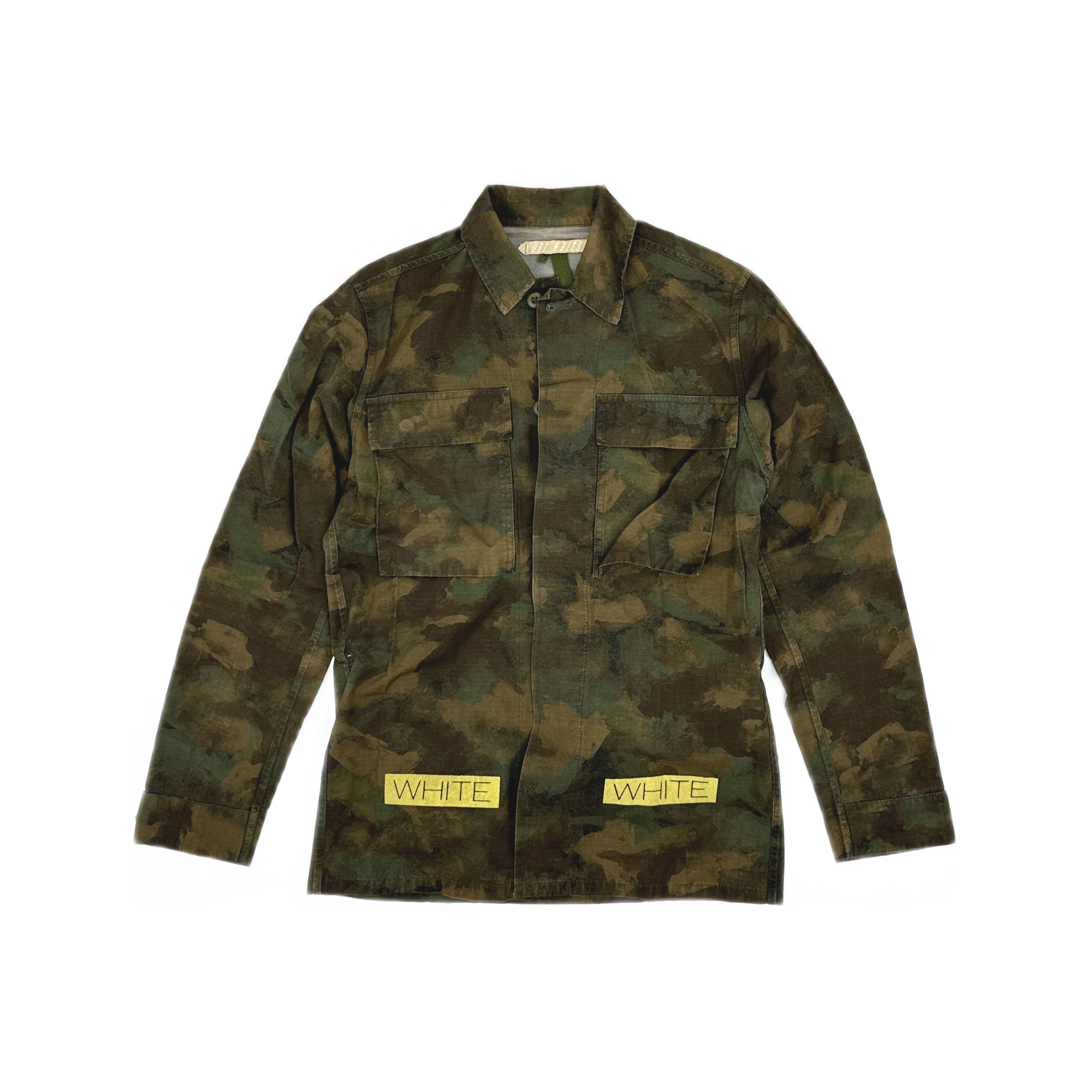 Off-White OFF-WHITE Camo Print Shirt Size XS Size US XS / EU 42 / 0 - 1 Thumbnail