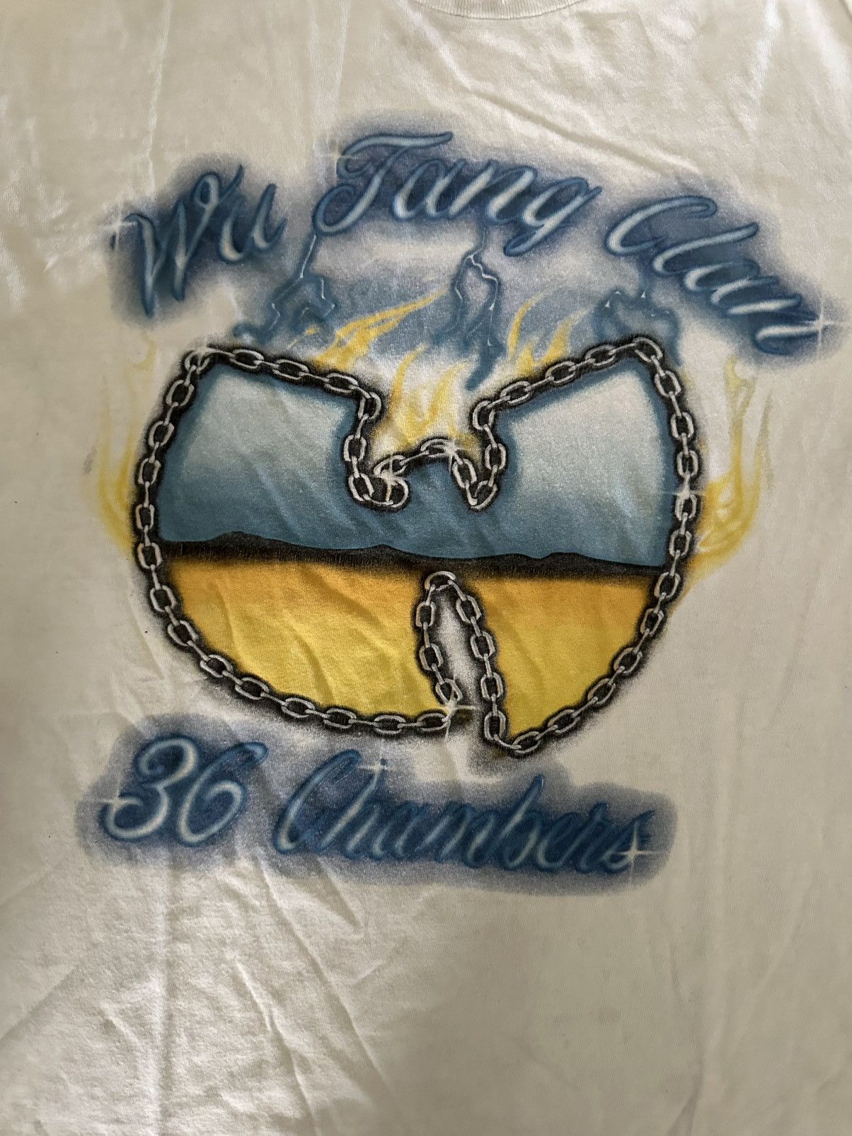 Wu-Tang Clan Wu Tang Clan Distressed 36 Chambers Tee Size US M / EU 48-50 / 2 - 2 Thumbnail