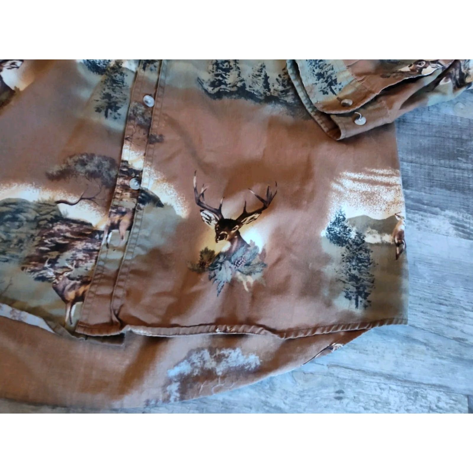 Alife VINTAGE Outdoor Life Flannel Shirt Mens L Camouflage Deer Hunting Long Sleeve Button-Up Size US L / EU 52-54 / 3 - 3 Thumbnail