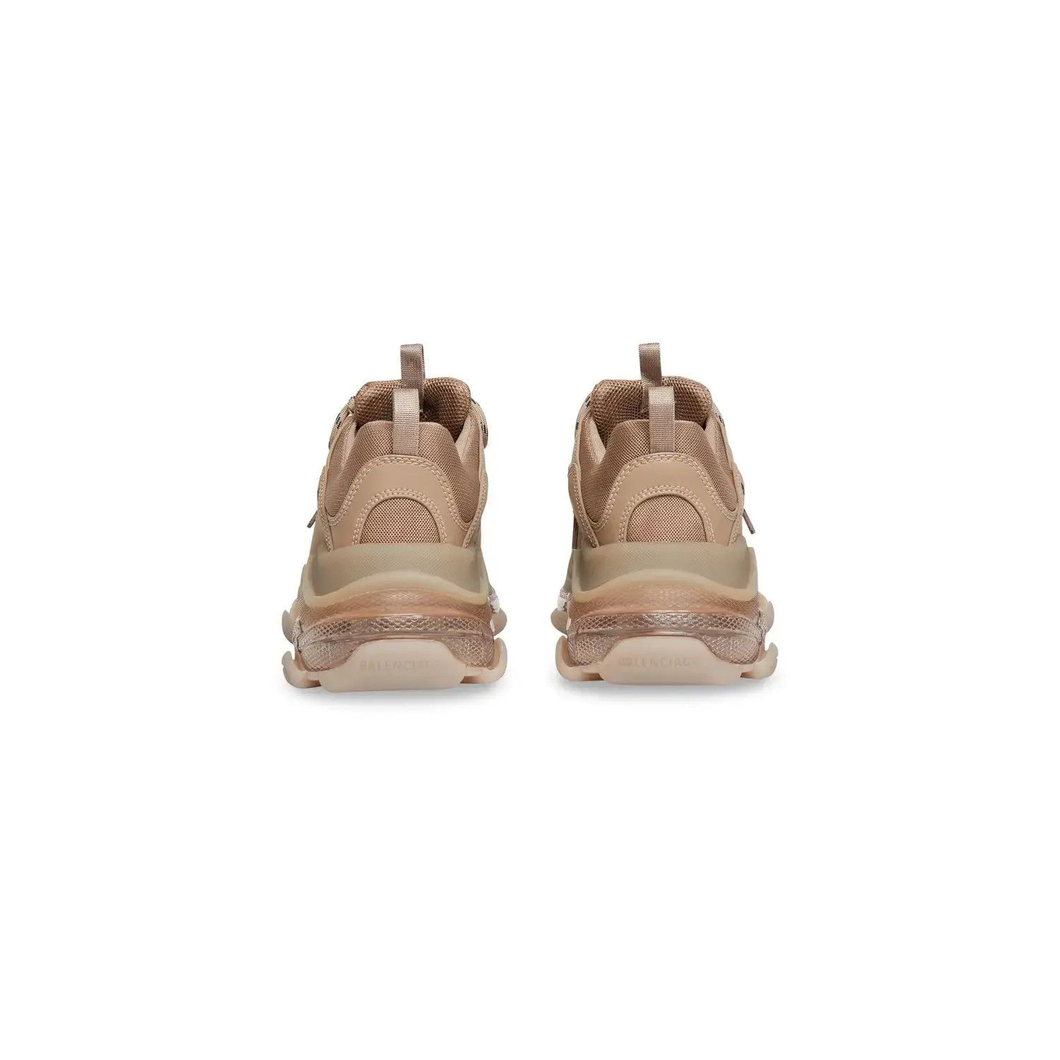 Balenciaga o1in1g1024 Triple S Clear Sole Sneakers in Brown Size US 14 / EU 47 - 4 Thumbnail