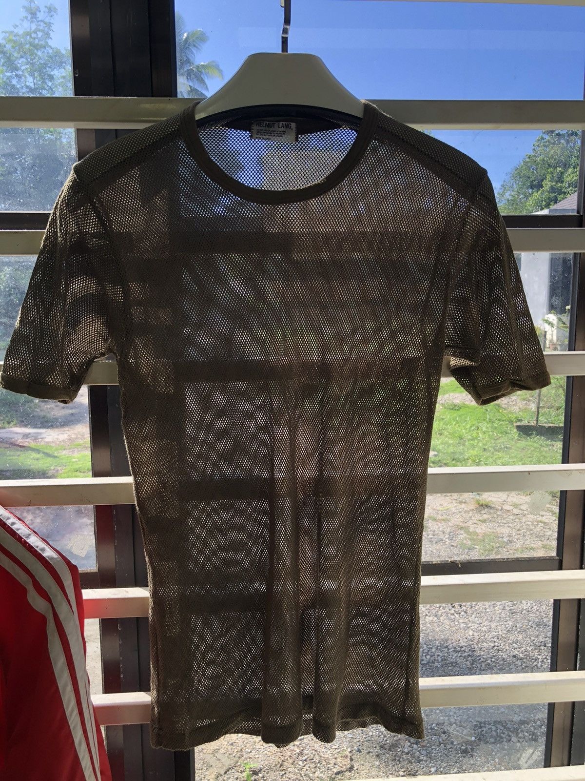 Helmut Lang × Vintage Vintage Helmut Lang mesh stretchy Tshirt Size US M / EU 48-50 / 2 - 13 Thumbnail