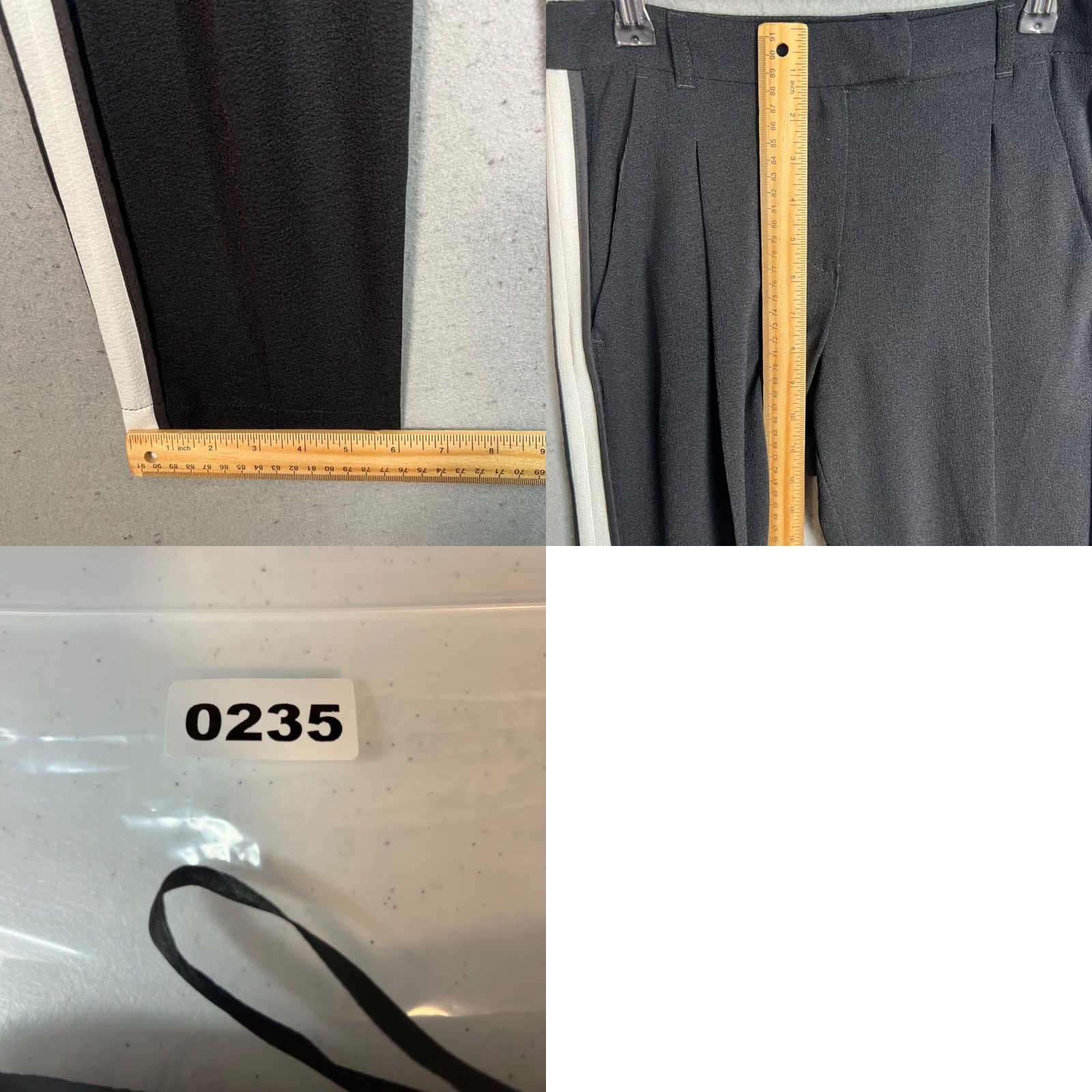 Topshop Topshop Trousers Dress Pants Black With White Side Stripe Size 2 Womens Size 26" / US 2 / IT 38 - 8 Thumbnail