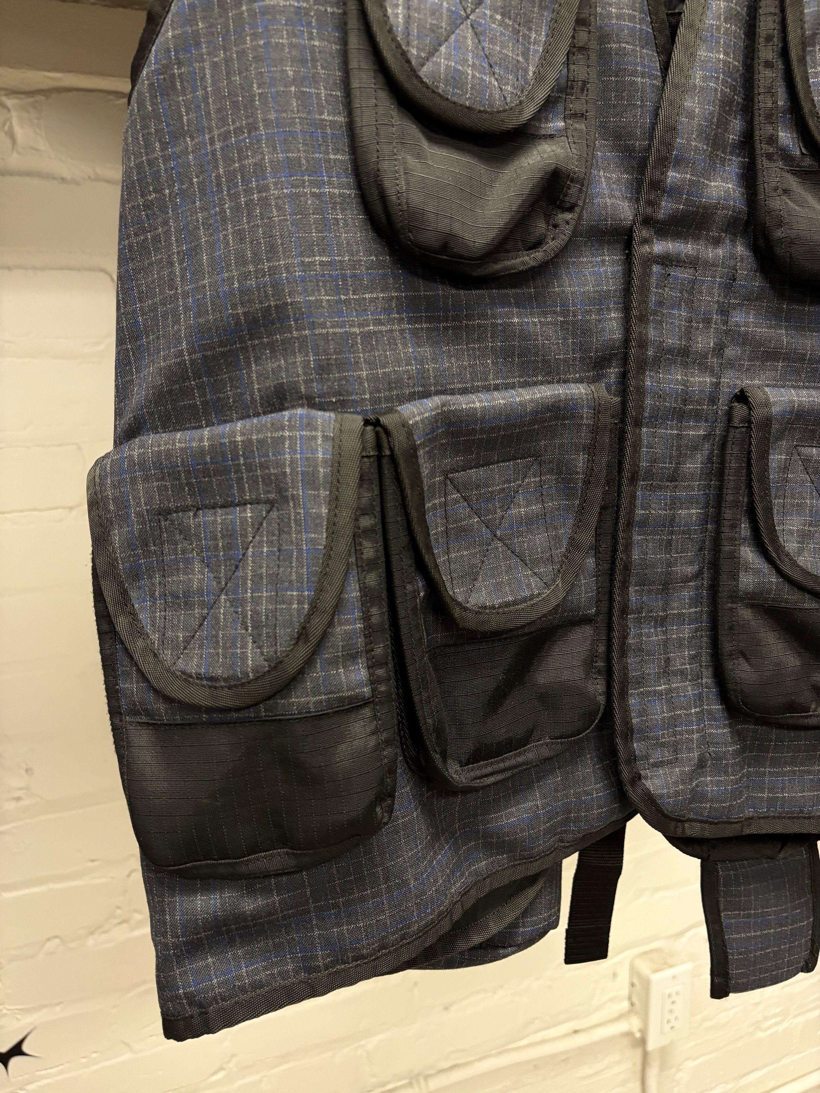 Junya Watanabe SS2019 Junya Watanabe Plaid Tactical Cargo Vest Size US M / EU 48-50 / 2 - 2 Thumbnail
