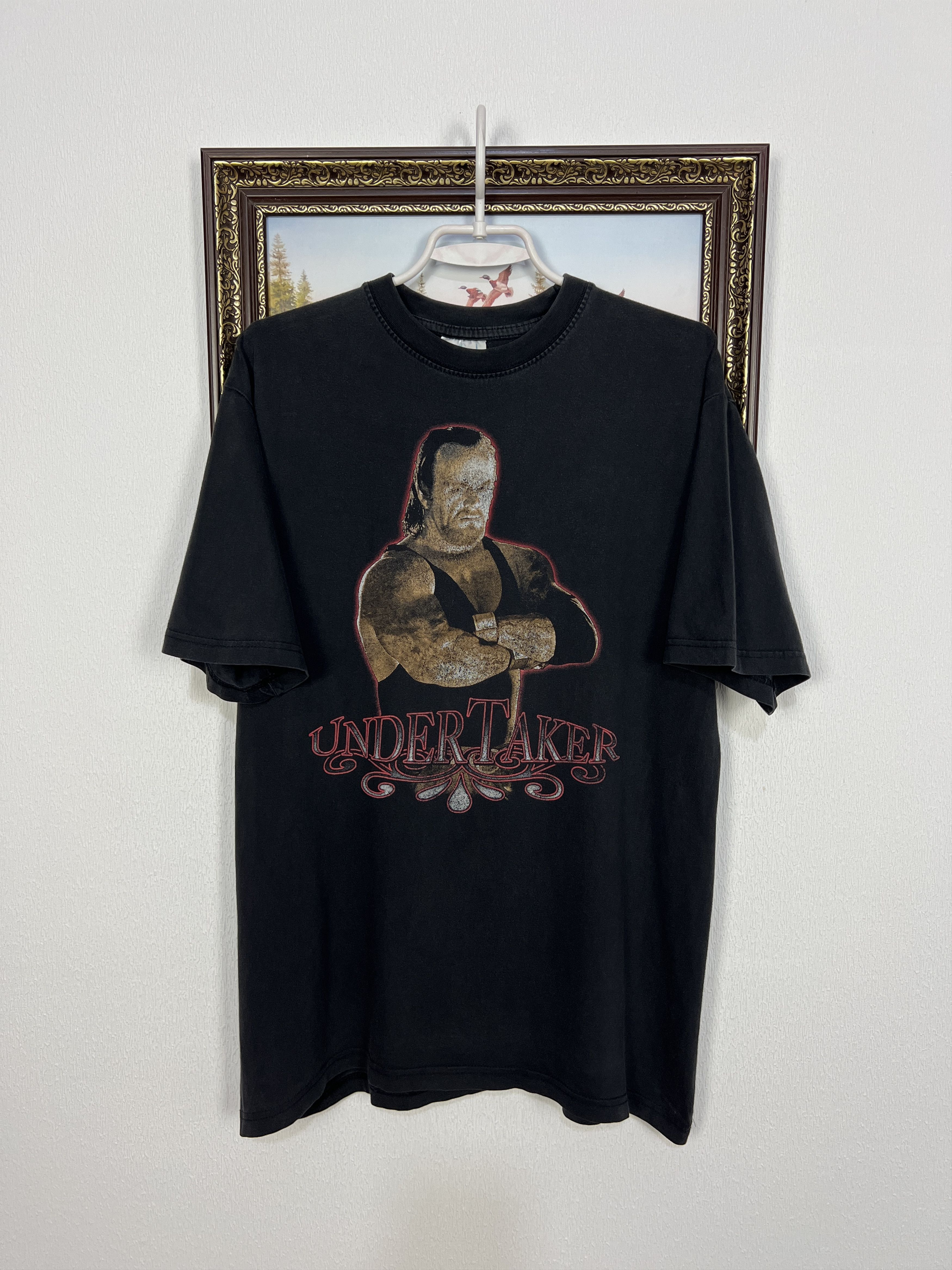 Vintage Vintage WWF WWE Undertaker Over Print Shirt Tee Rare Hype Size US L / EU 52-54 / 3 - 1 Thumbnail
