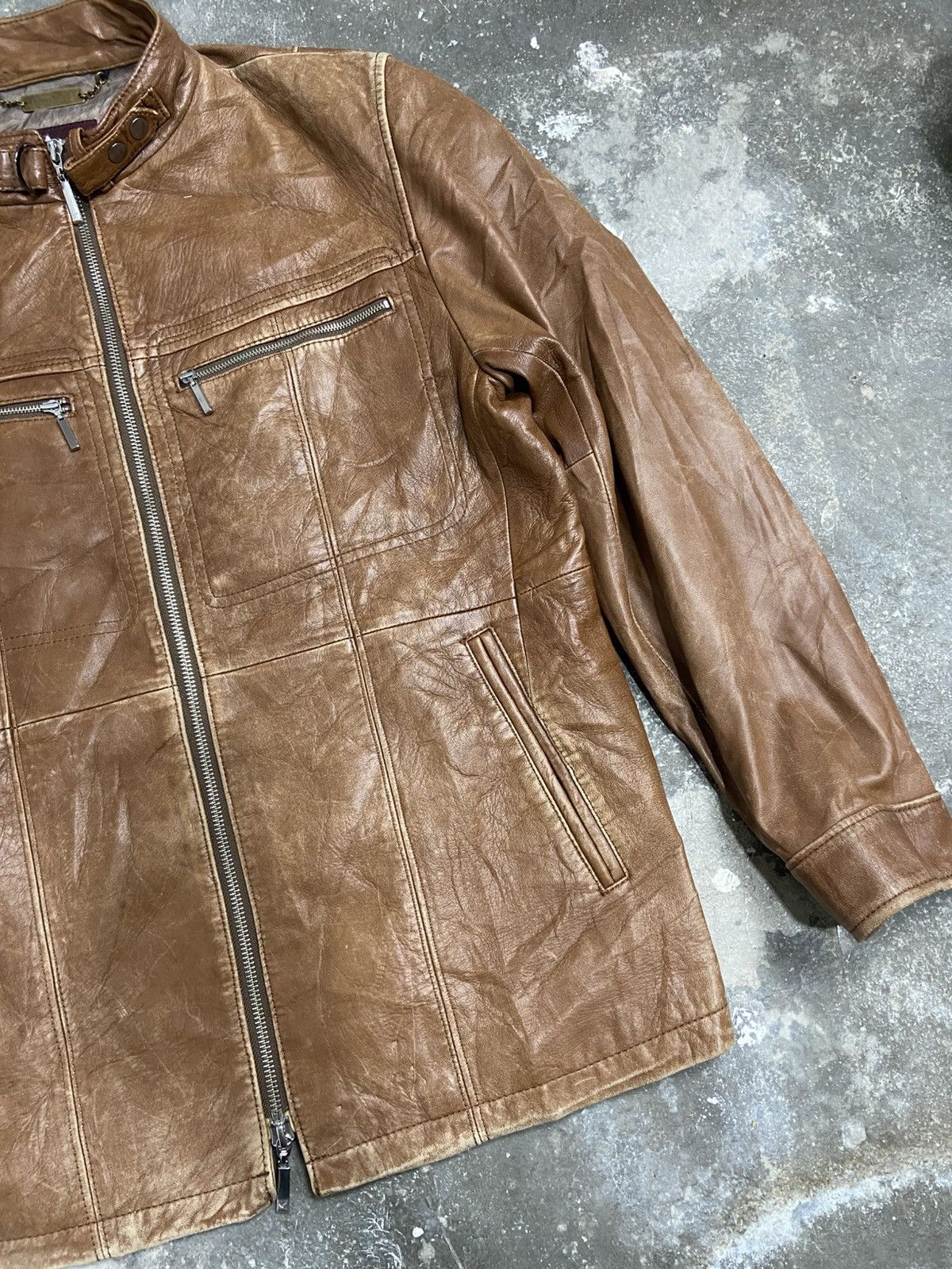 Genuine Leather VINTAGE D URBAN SHEEP GENUINE LEATHER JACKET Size US M / EU 48-50 / 2 - 3 Thumbnail