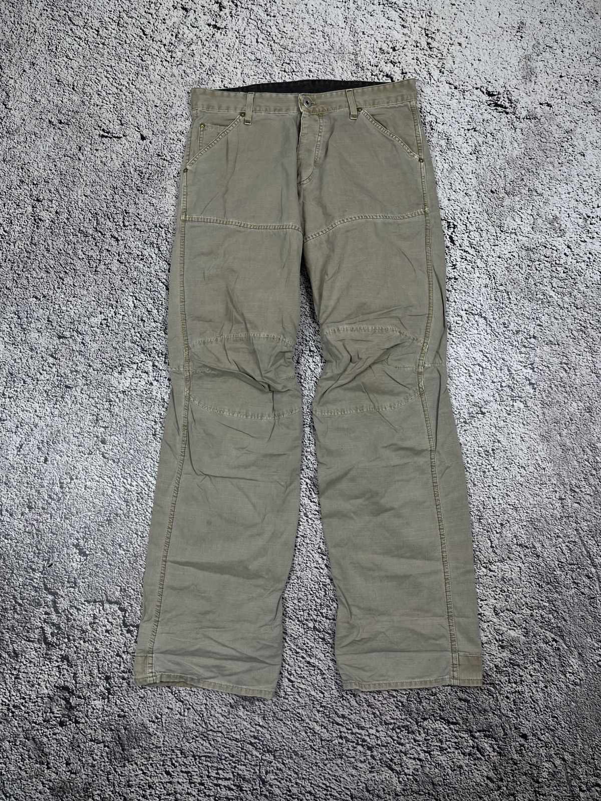 G-Star Vintage G-STAR Double Knee Arc Pants Spiral Baggy Goth RAW Size US 33 - 1 Thumbnail