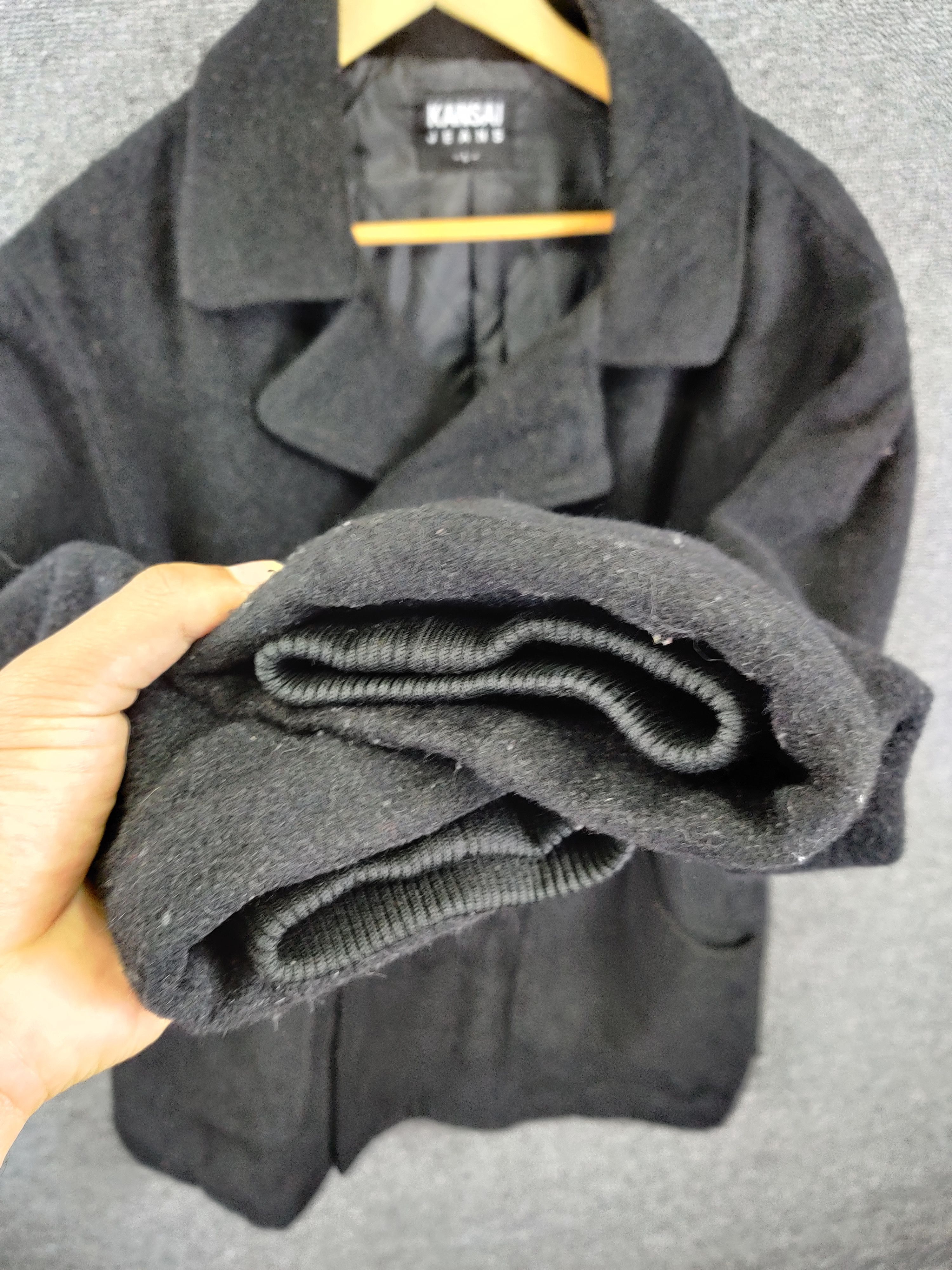 Kansai Yamamoto Kansai Jeans Kansai Yamamoto Wool Double Breasted Coat Size US L / EU 52-54 / 3 - 11 Thumbnail