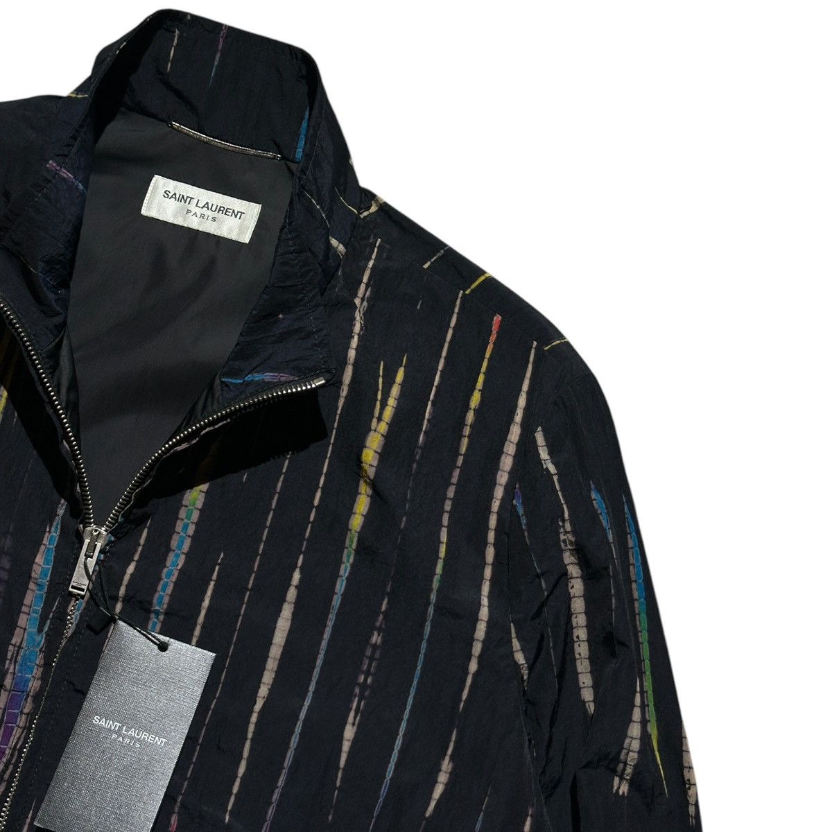 Saint Laurent Paris $2,500 Multicolor striped windbreaker Size US S / EU 44-46 / 1 - 2 Thumbnail
