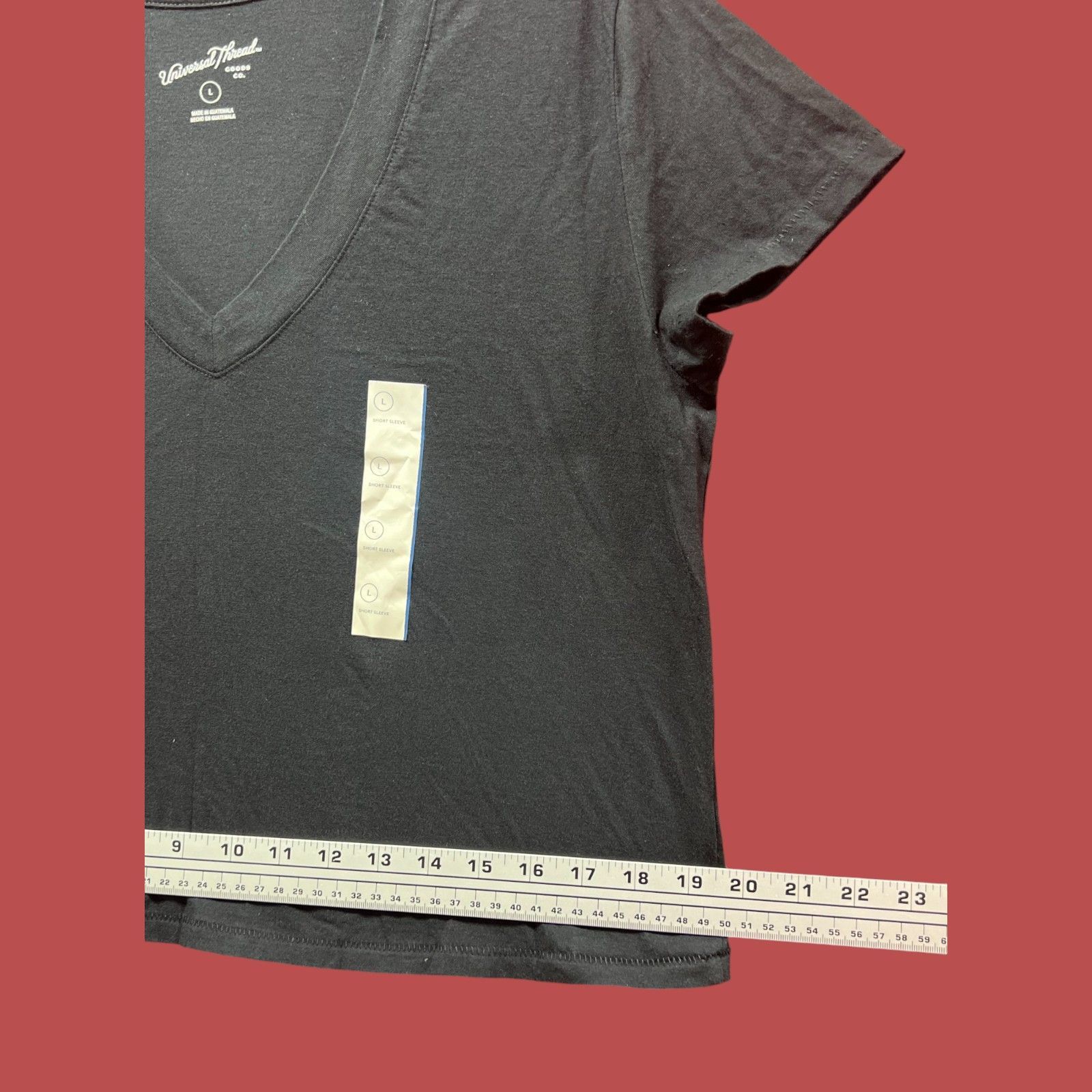 Other Universal Thread - Women's Shrunken Short Sleeve V-Neck T-Sh Size L / US 10 / IT 46 - 4 Thumbnail