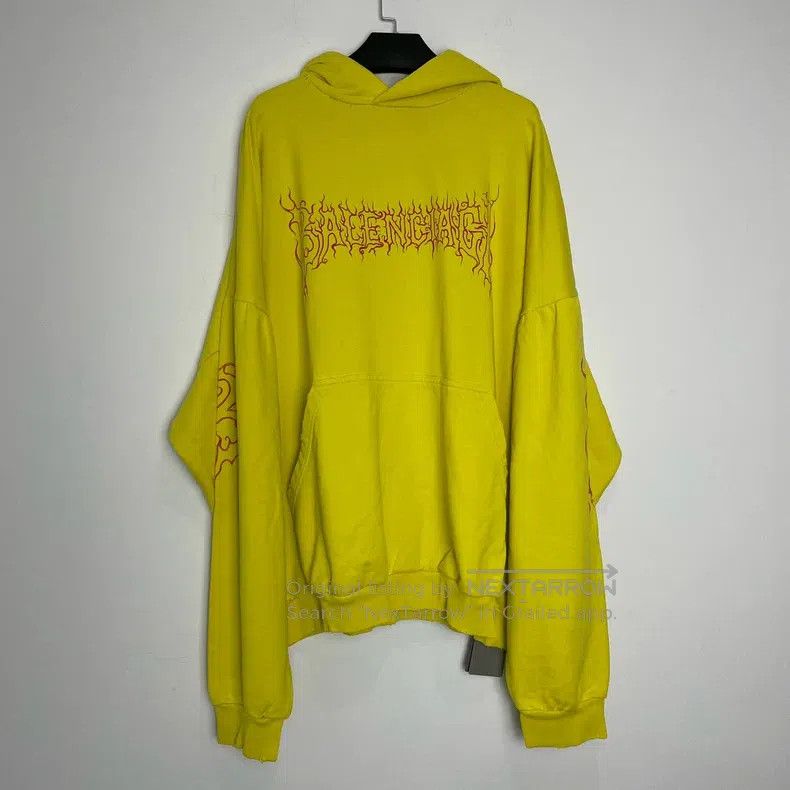Balenciaga Balenciaga Logo letter print hoodie Size US L / EU 52-54 / 3 - 2 Thumbnail