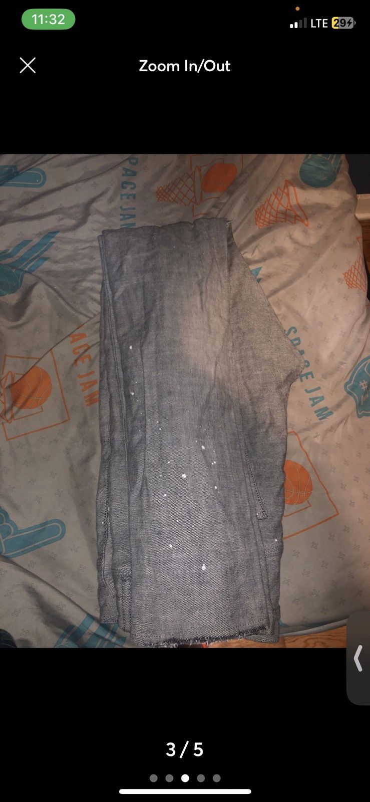 Purple Brand Grey designer purple jeans Size US 34 / EU 50 - 3 Thumbnail