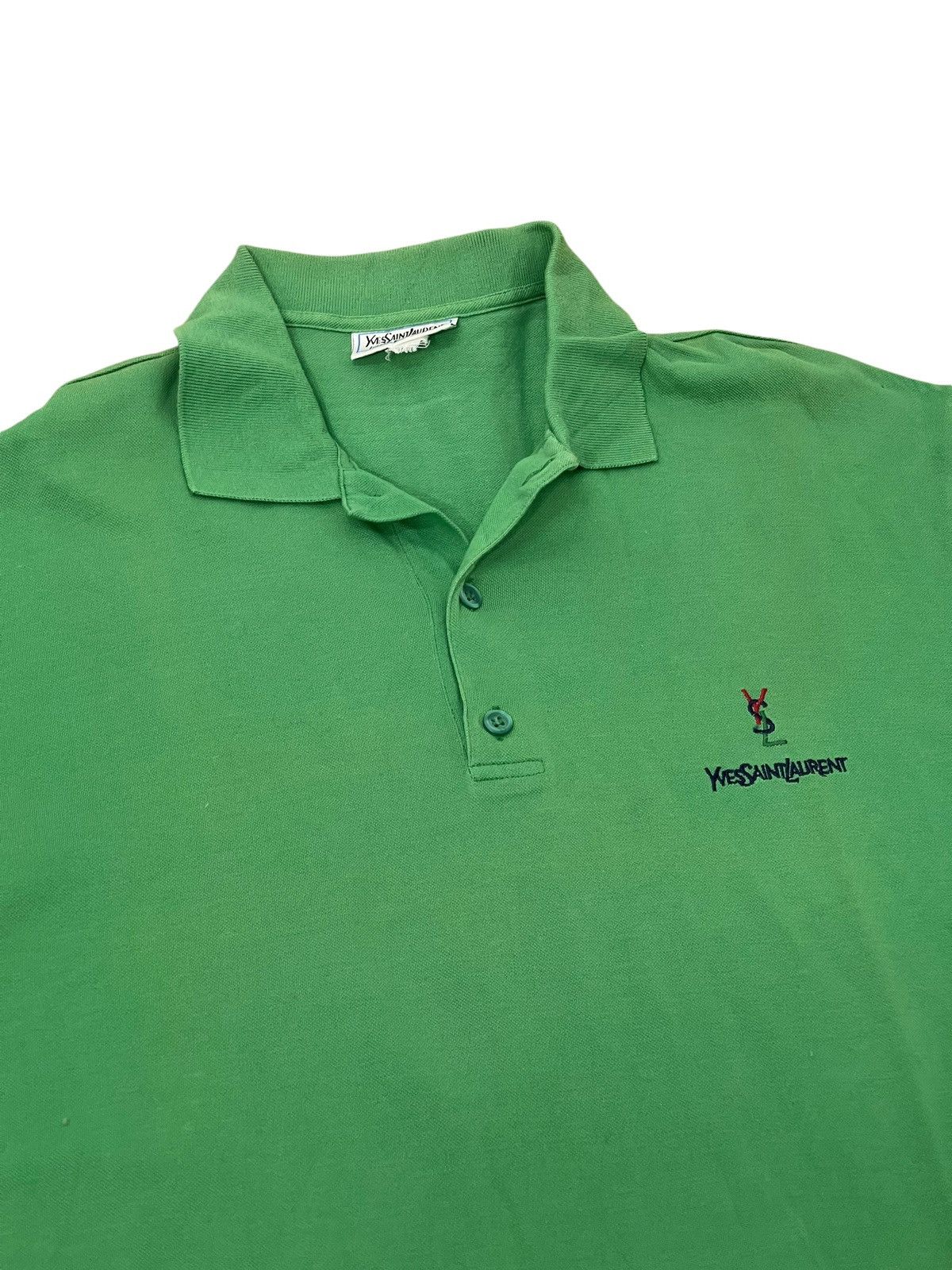 Yves Saint Laurent Vtg Yves Saint Laurent Polo Shirt 6🟩0 Size US L / EU 52-54 / 3 - 1 Thumbnail
