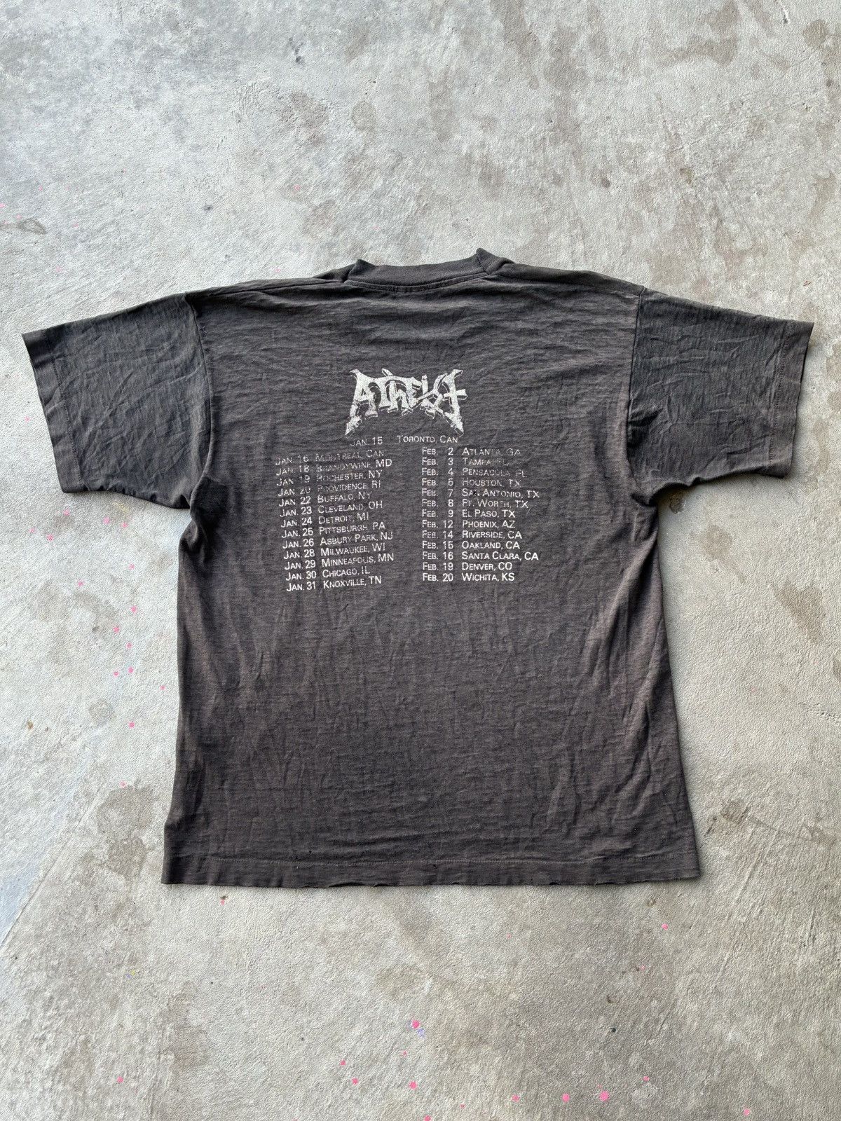 Band Tees Vintage 90s Atheist Unquestionable Presence Tour Shirt Size US XL / EU 56 / 4 - 4 Thumbnail