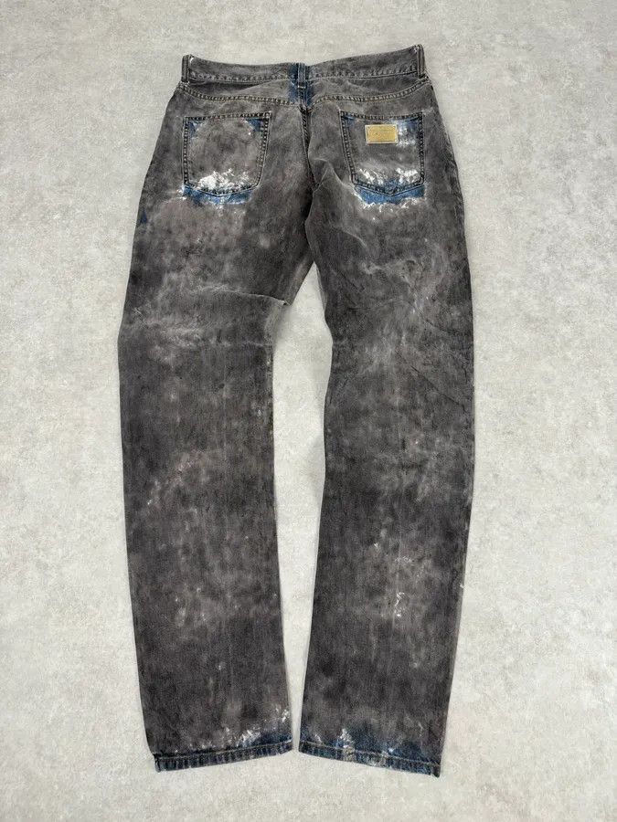 Dolce & Gabbana 2010s Dolce & Gabbana Grey Smoked Hybrid Denim Jeans Size US 32 / EU 48 - 6 Thumbnail